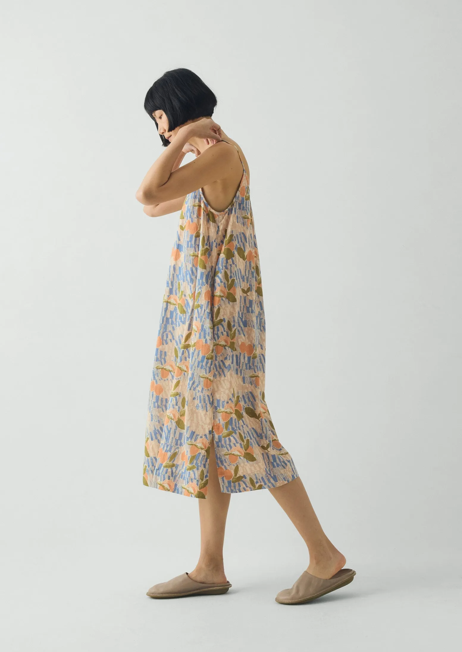 Picnic Print Cotton Nightdress | Ecru/Multi sold by TOAST product image thumbnail 3