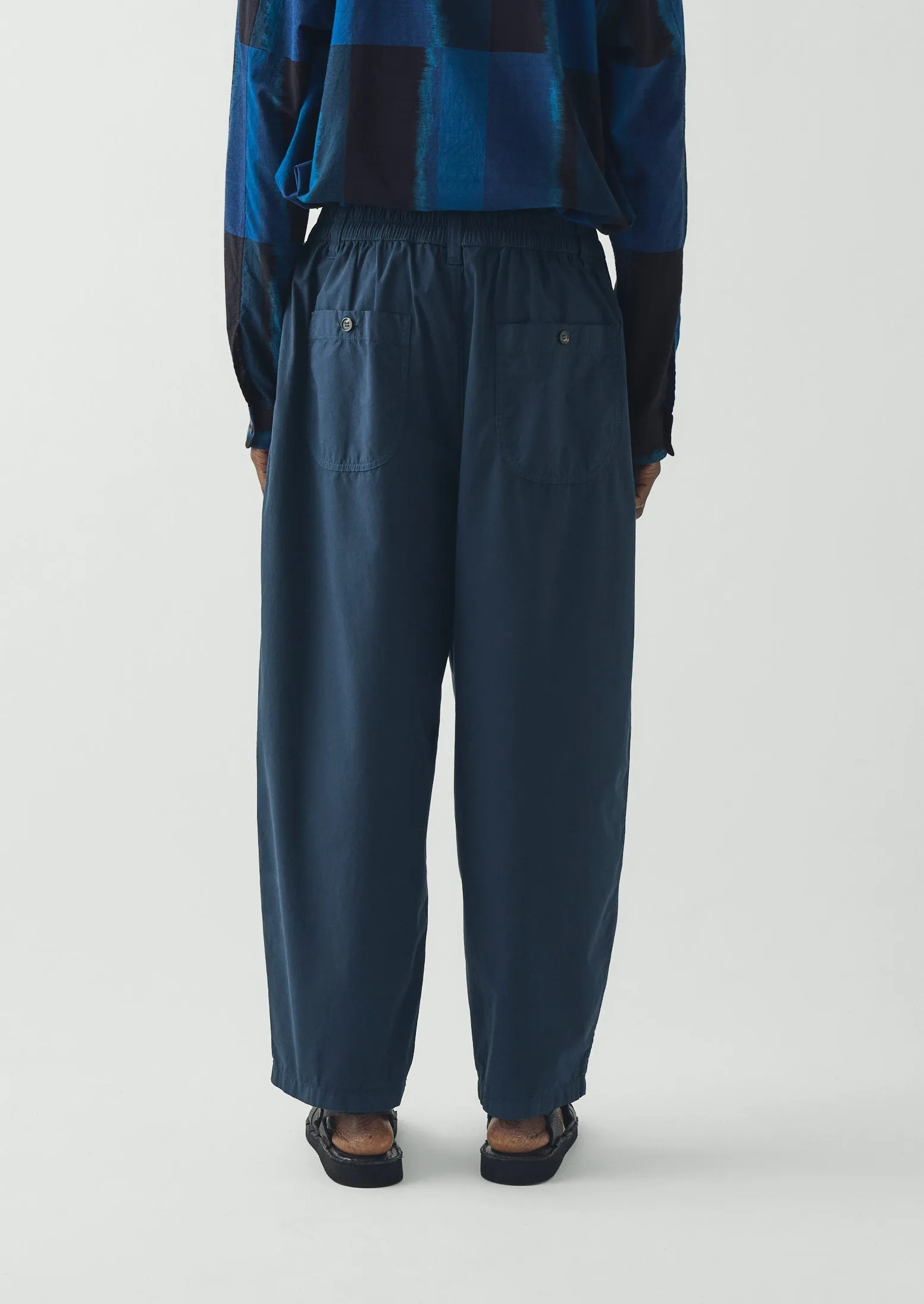 Casper Cotton Poplin Trousers | Navy sold by TOAST product image thumbnail 5