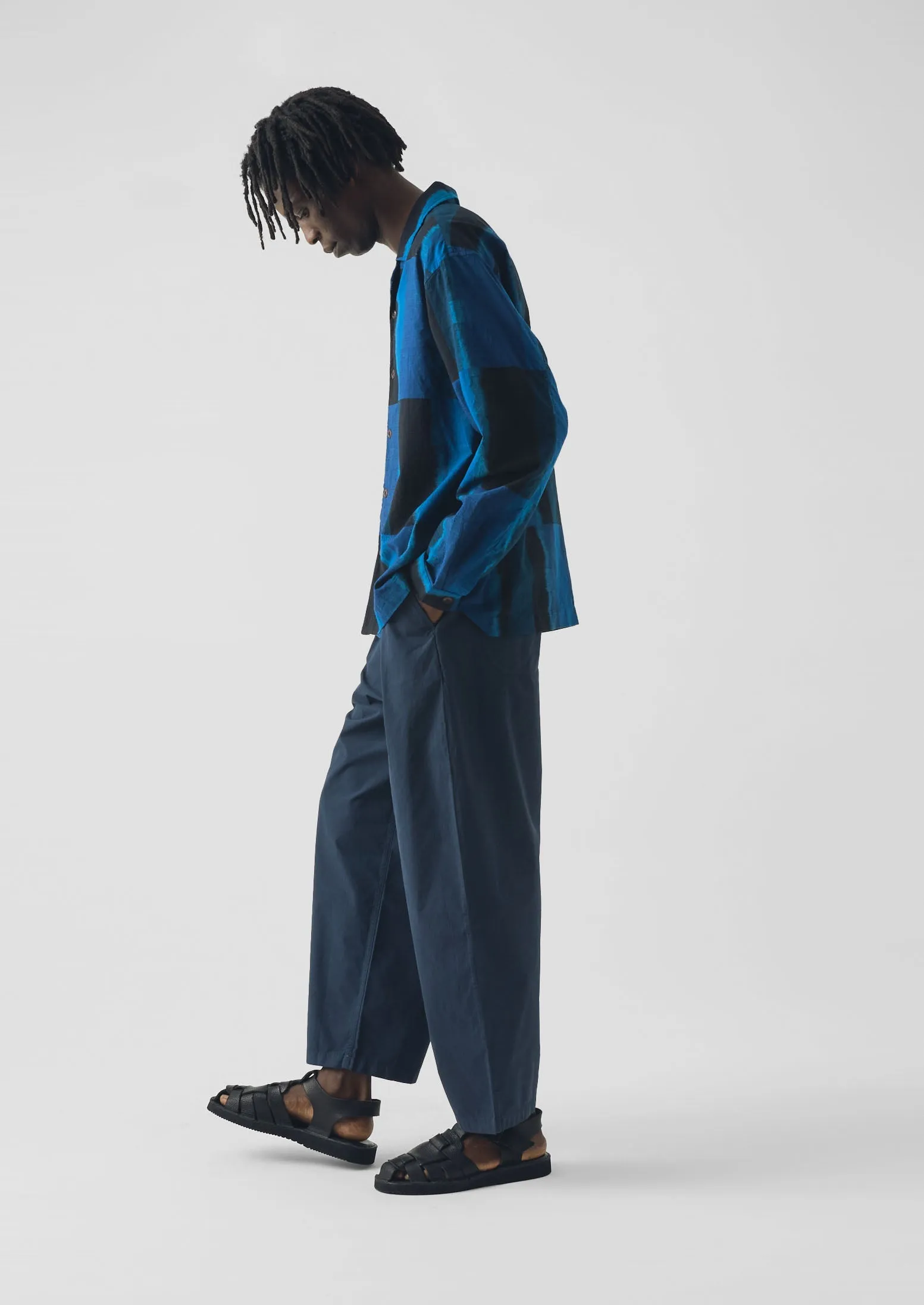 Casper Cotton Poplin Trousers | Navy sold by TOAST product image thumbnail 2