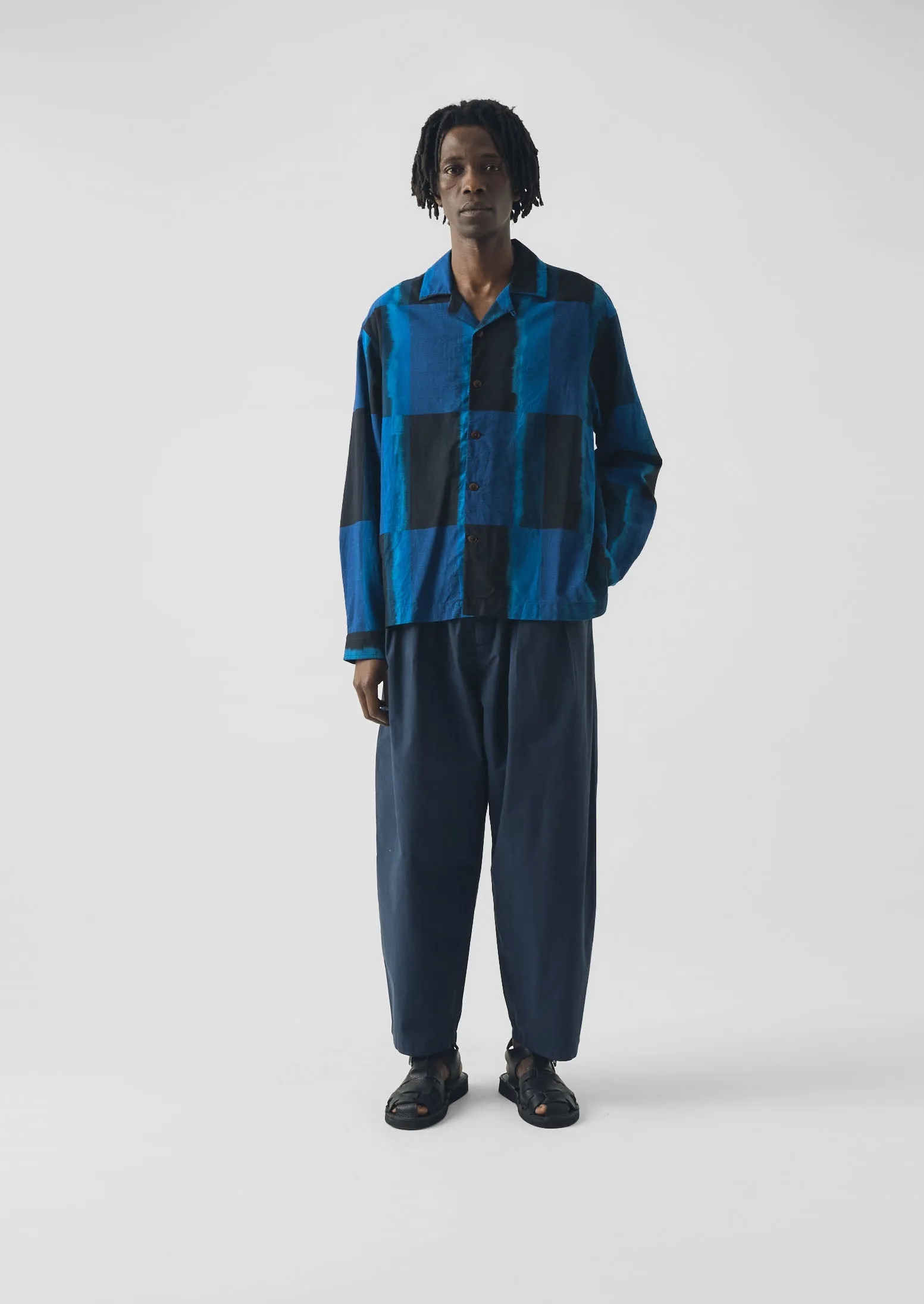 Casper Cotton Poplin Trousers | Navy sold by TOAST product image thumbnail 3