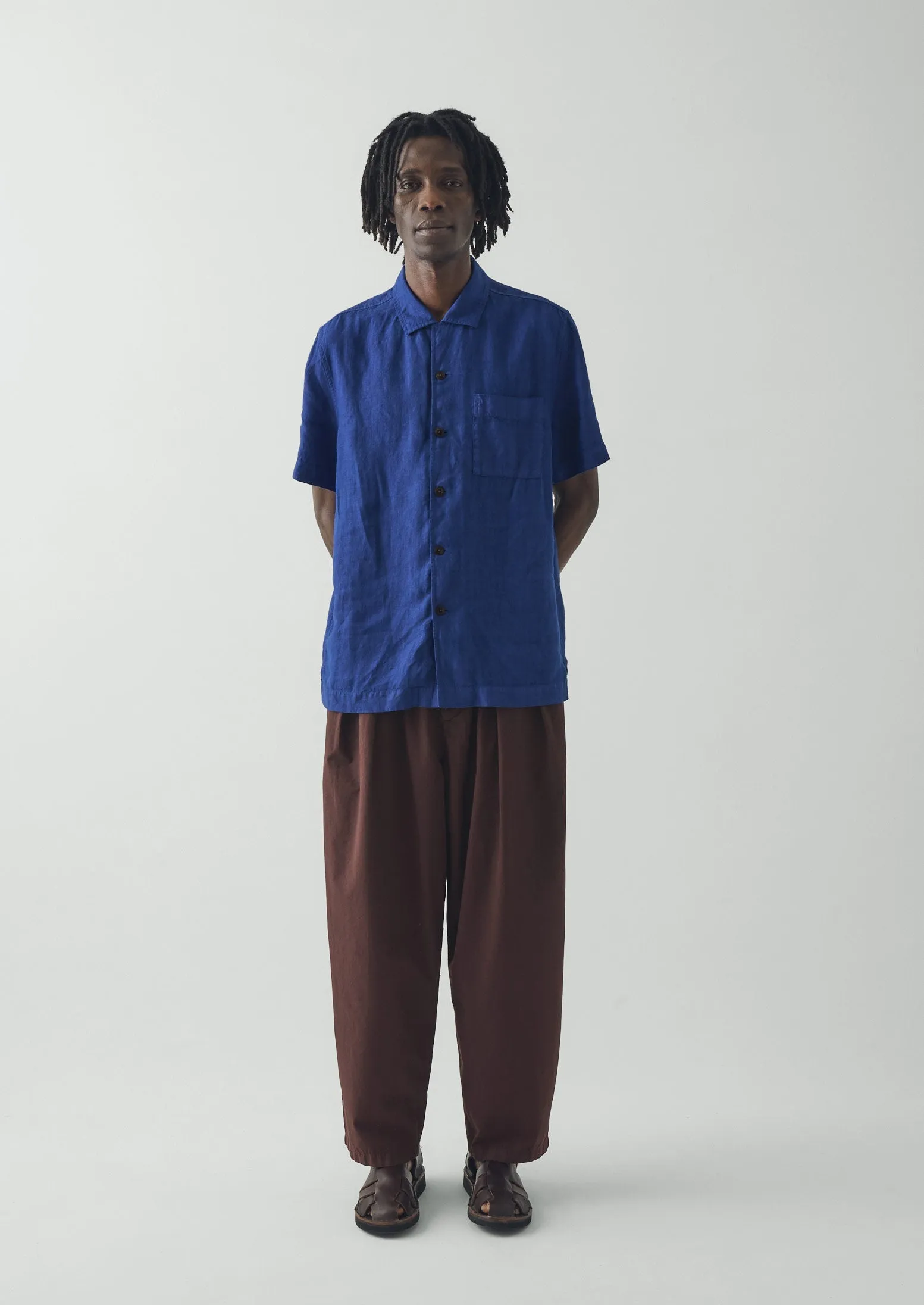 Casper Cotton Poplin Trousers | Fig sold by TOAST product image thumbnail 3