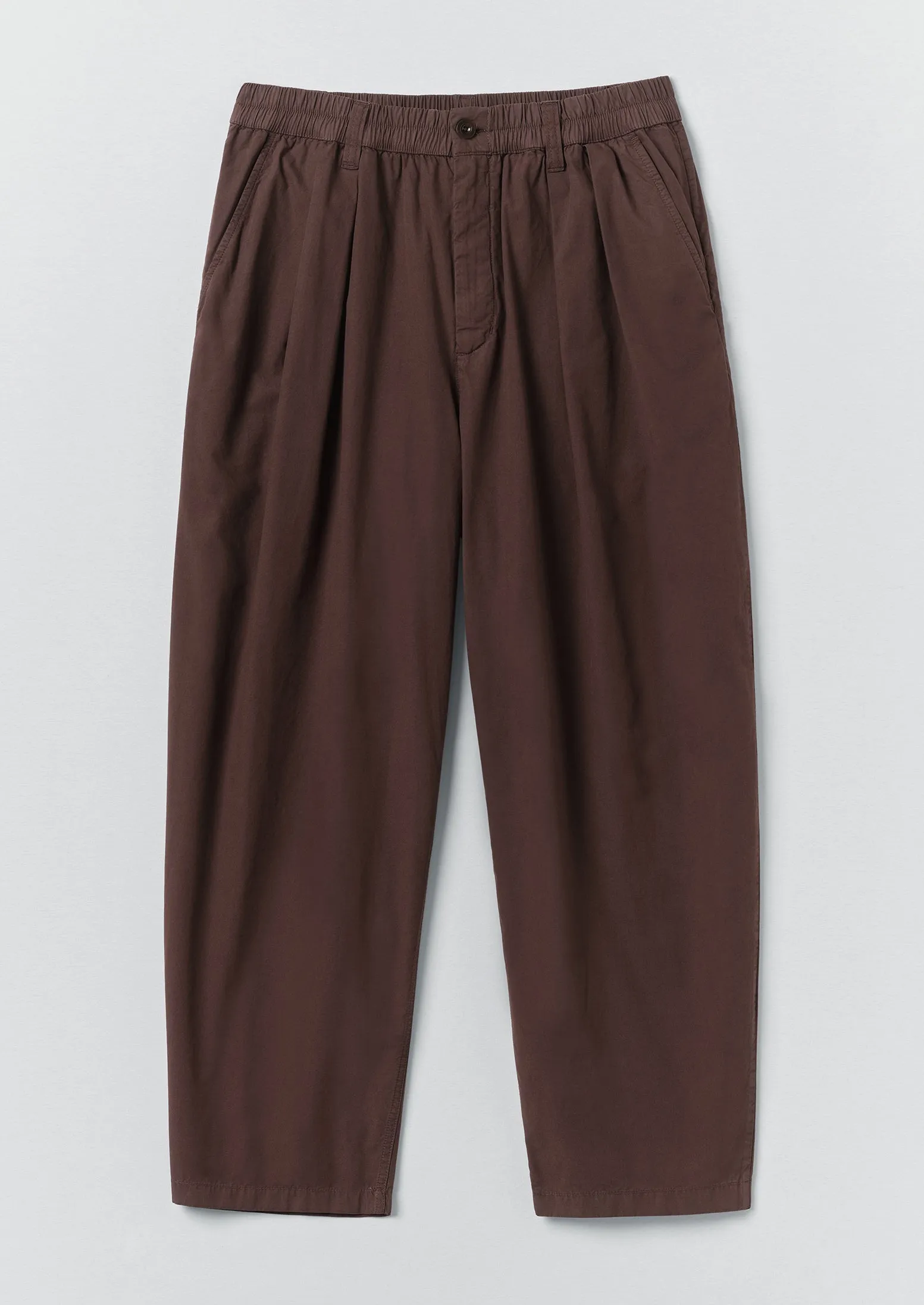 Casper Cotton Poplin Trousers | Fig sold by TOAST