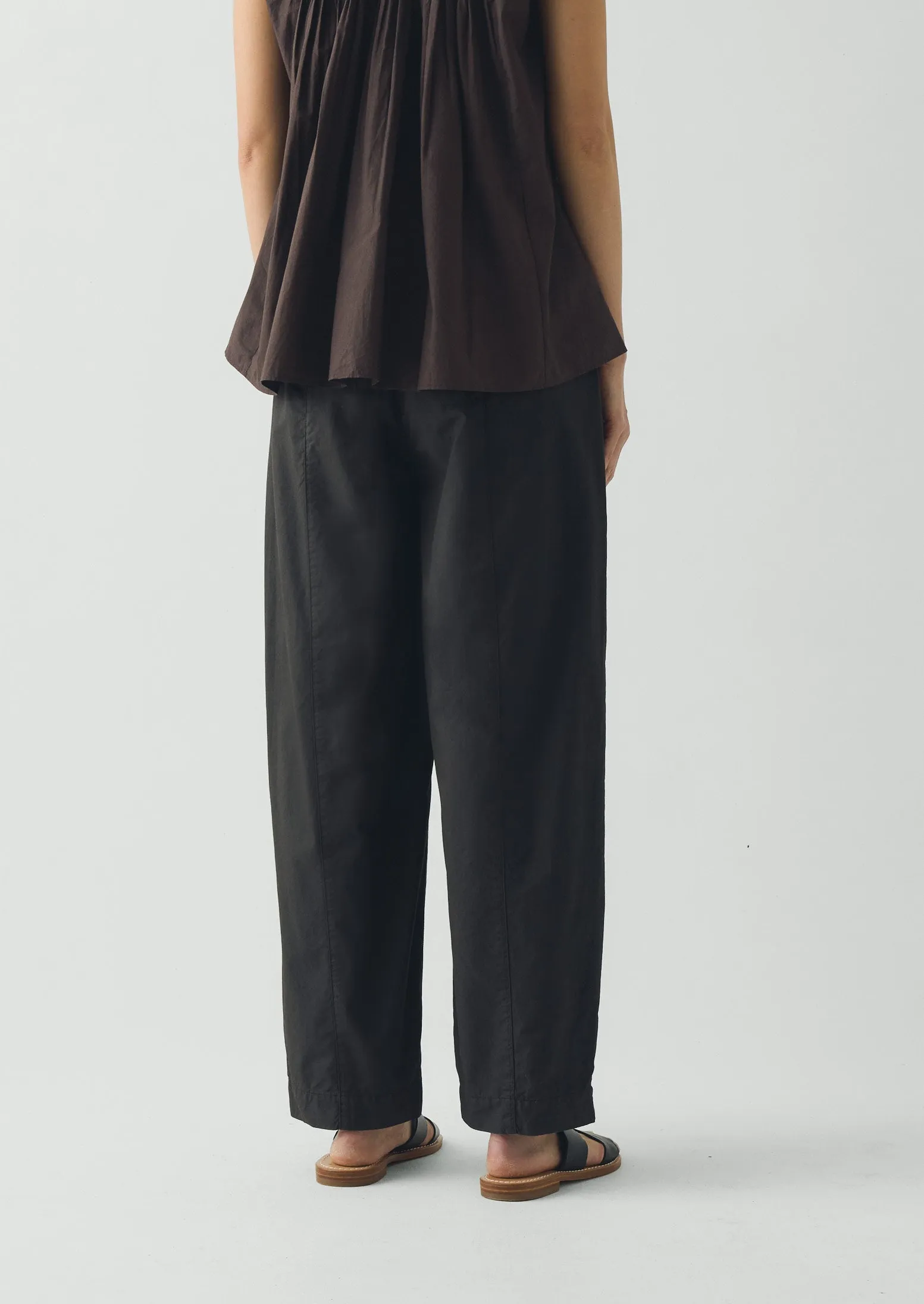 Cotton Twill Belted Trousers | Smoke sold by TOAST product image thumbnail 4