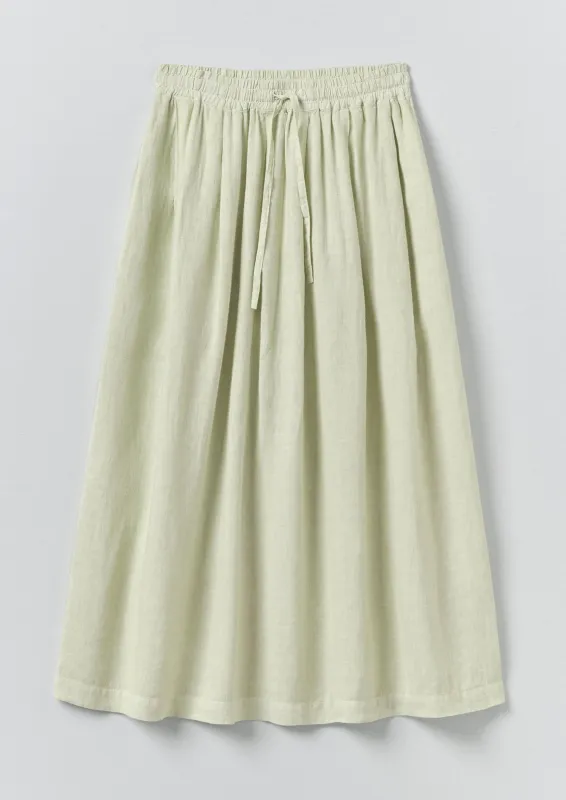 Garment Dyed Linen Skirt | Mint Tea made by TOAST