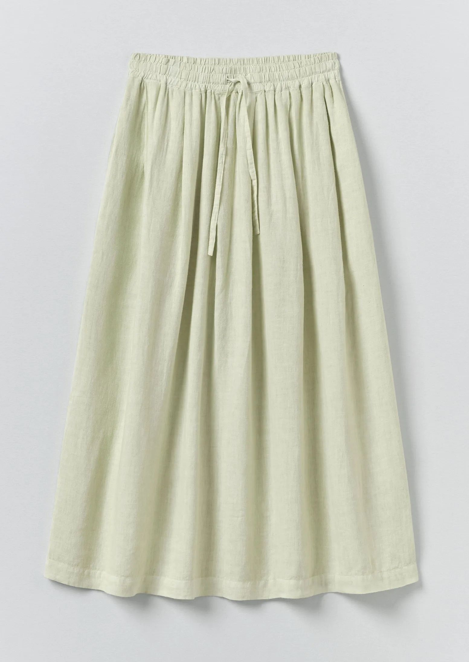 Garment Dyed Linen Skirt | Mint Tea sold by TOAST