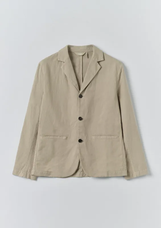 High Break Cotton Linen Blazer | Salt made by TOAST