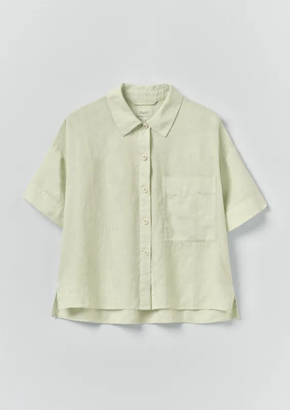 Garment Dyed Lightweight Linen Shirt | Mint Tea made by TOAST