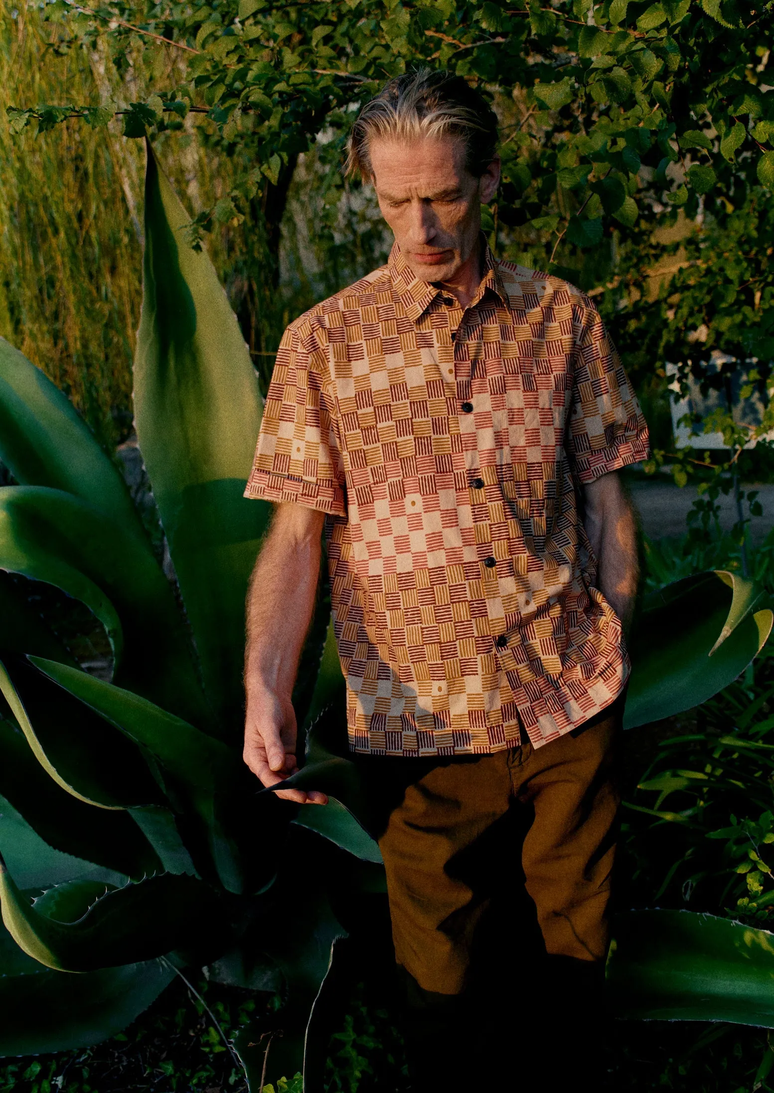 Variegated Block Print Cotton Shirt | Mace sold by TOAST product image thumbnail 2