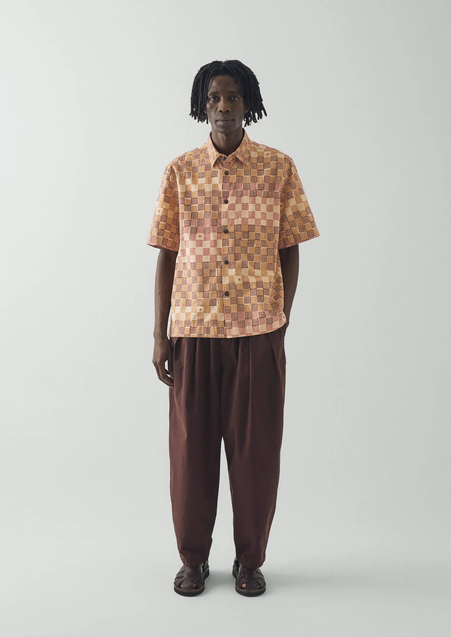 Variegated Block Print Cotton Shirt | Mace sold by TOAST product image thumbnail 5