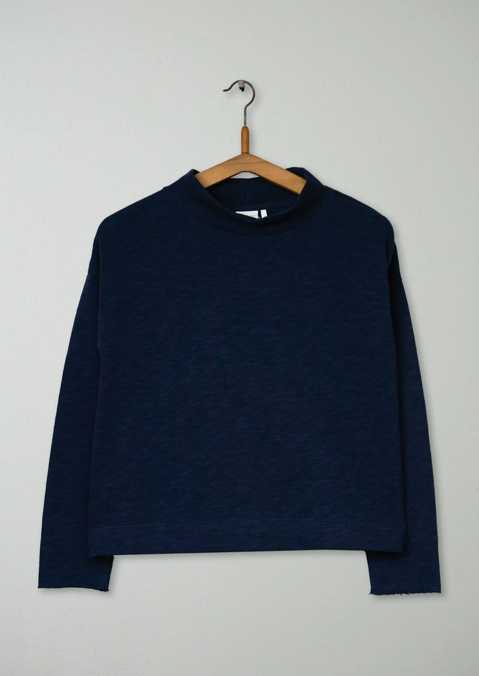 Reworn Loop Back Jersey Sweater Size XXS (132) | Midnight sold by TOAST