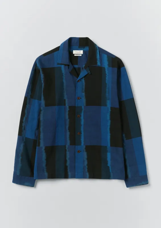 Sobremesa Cotton Ikat Shirt | Bright Blue made by TOAST