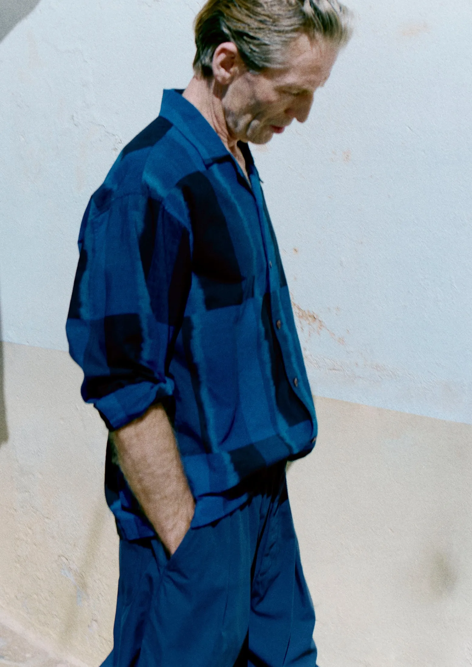 Sobremesa Cotton Ikat Shirt | Bright Blue sold by TOAST product image thumbnail 2