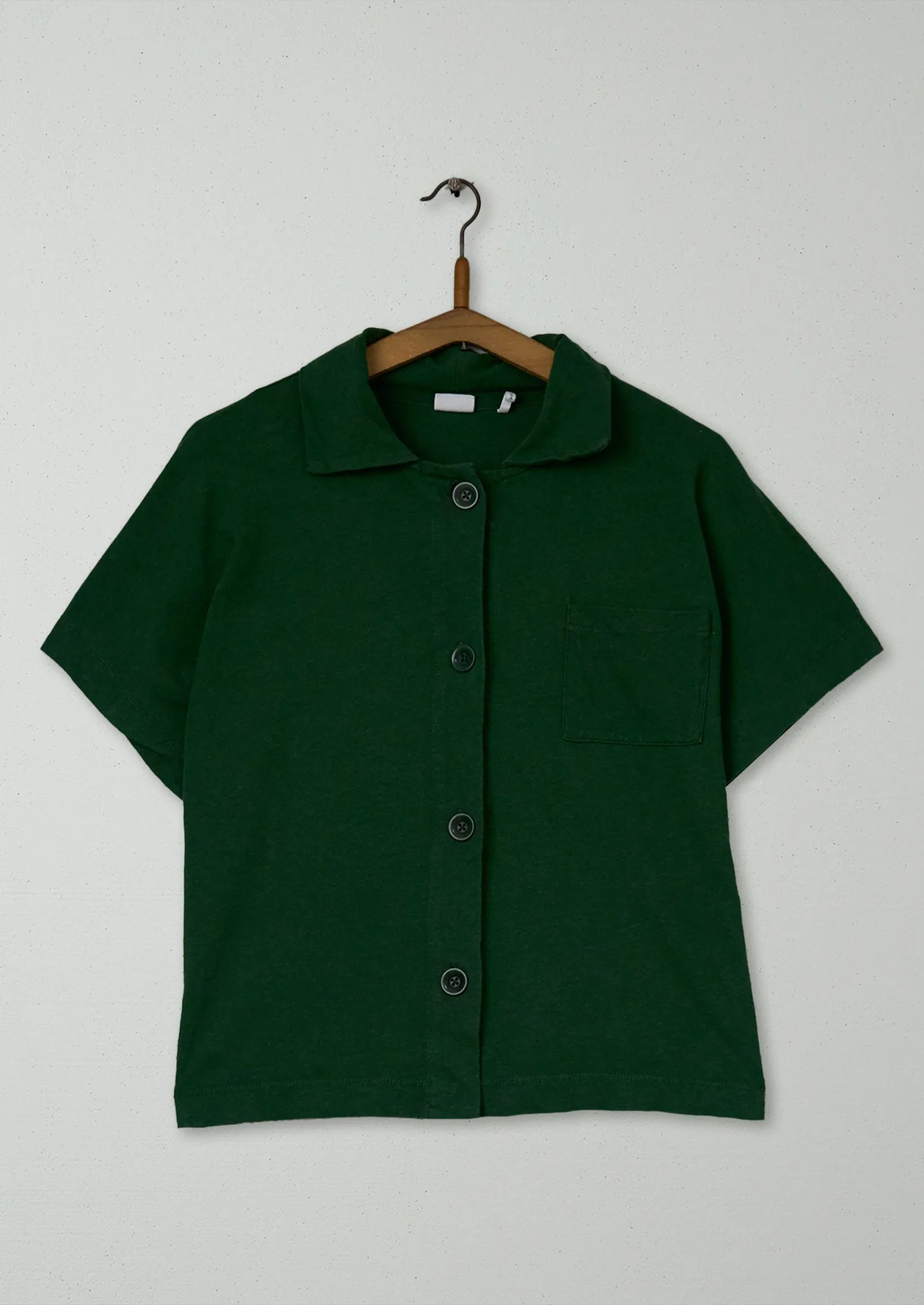 Reworn Cotton Jersey Shirt Size XL (124) | Washi Green sold by TOAST