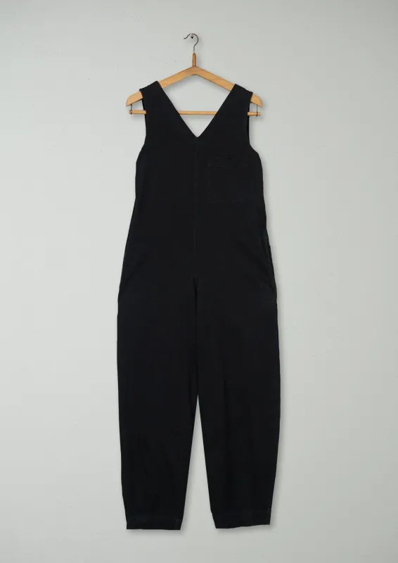 Reworn Cotton Jersey Jumpsuit Size XXS (1185) | Washed Black made by TOAST