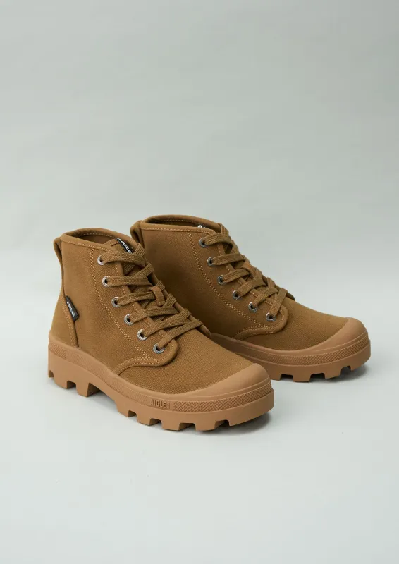 Reworn Aigle Cotton High Tops Size 36 (566) | Brown made by TOAST