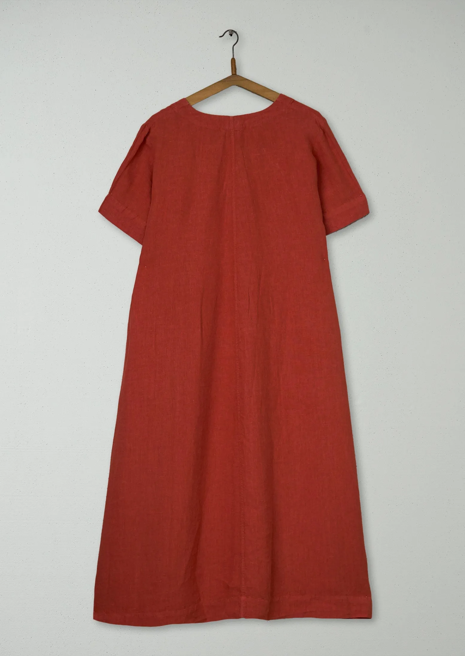 Reworn Linen Dress Size M (1692) | Rooibos Red sold by TOAST product image thumbnail 2