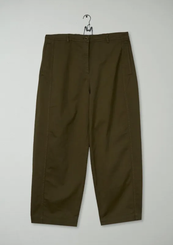 Reworn Flat Front Trousers Size 18 (1184) | Dark Pear made by TOAST