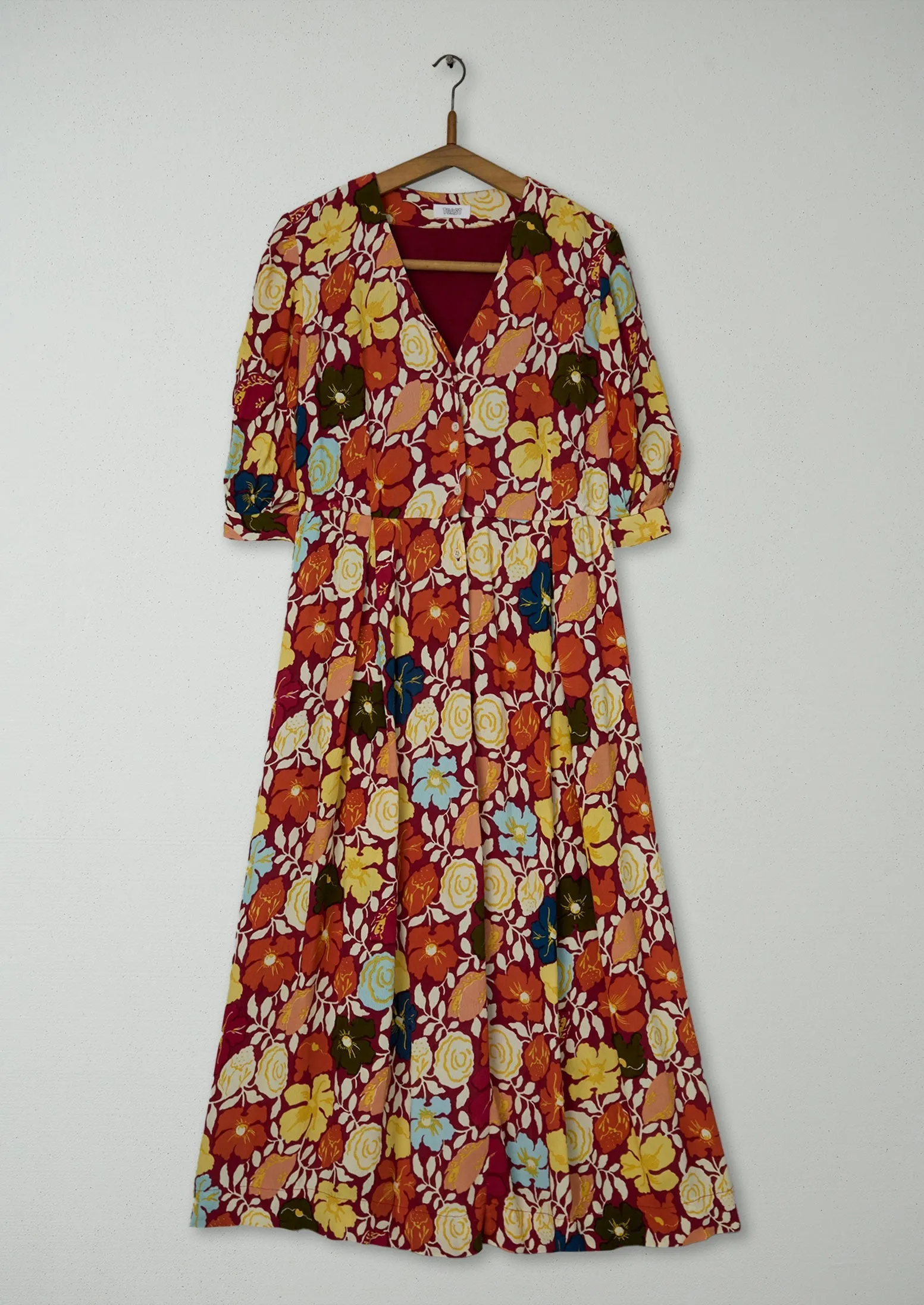Reworn Tulip Print Dress Size 14 (1730) | Multi sold by TOAST