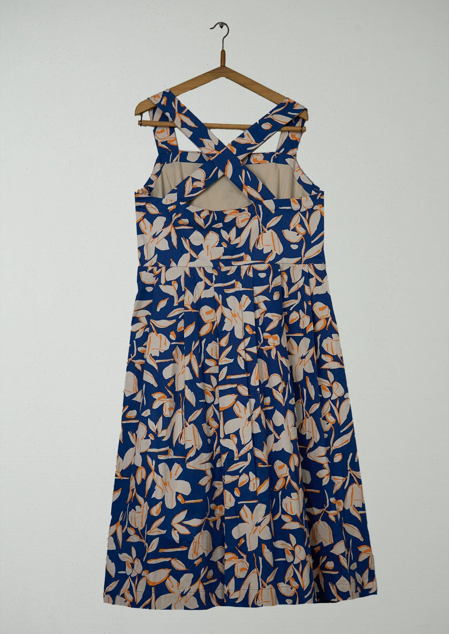 Reworn Cotton Floral Print Dress Size 18 (1716) | River Blue sold by TOAST product image thumbnail 2