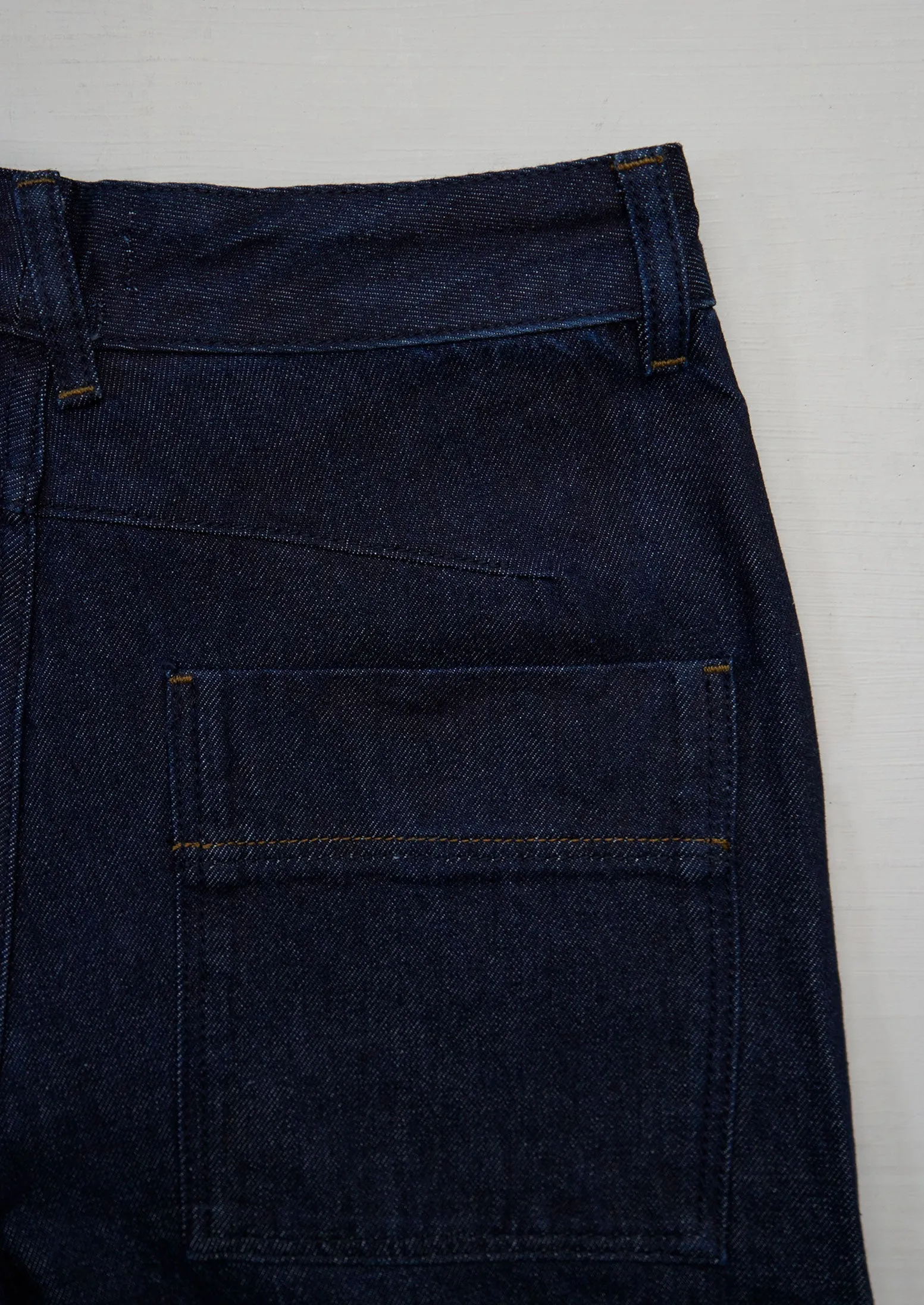 Reworn Wide Leg Denim Trousers Size 16 (1226) | Indigo sold by TOAST product image thumbnail 2