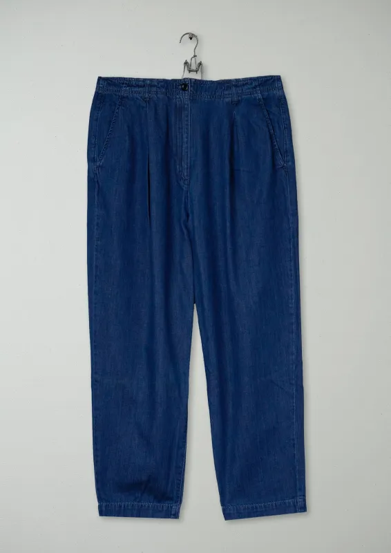 Reworn Felix Denim Trousers Size 16 (1255) | Indigo made by TOAST