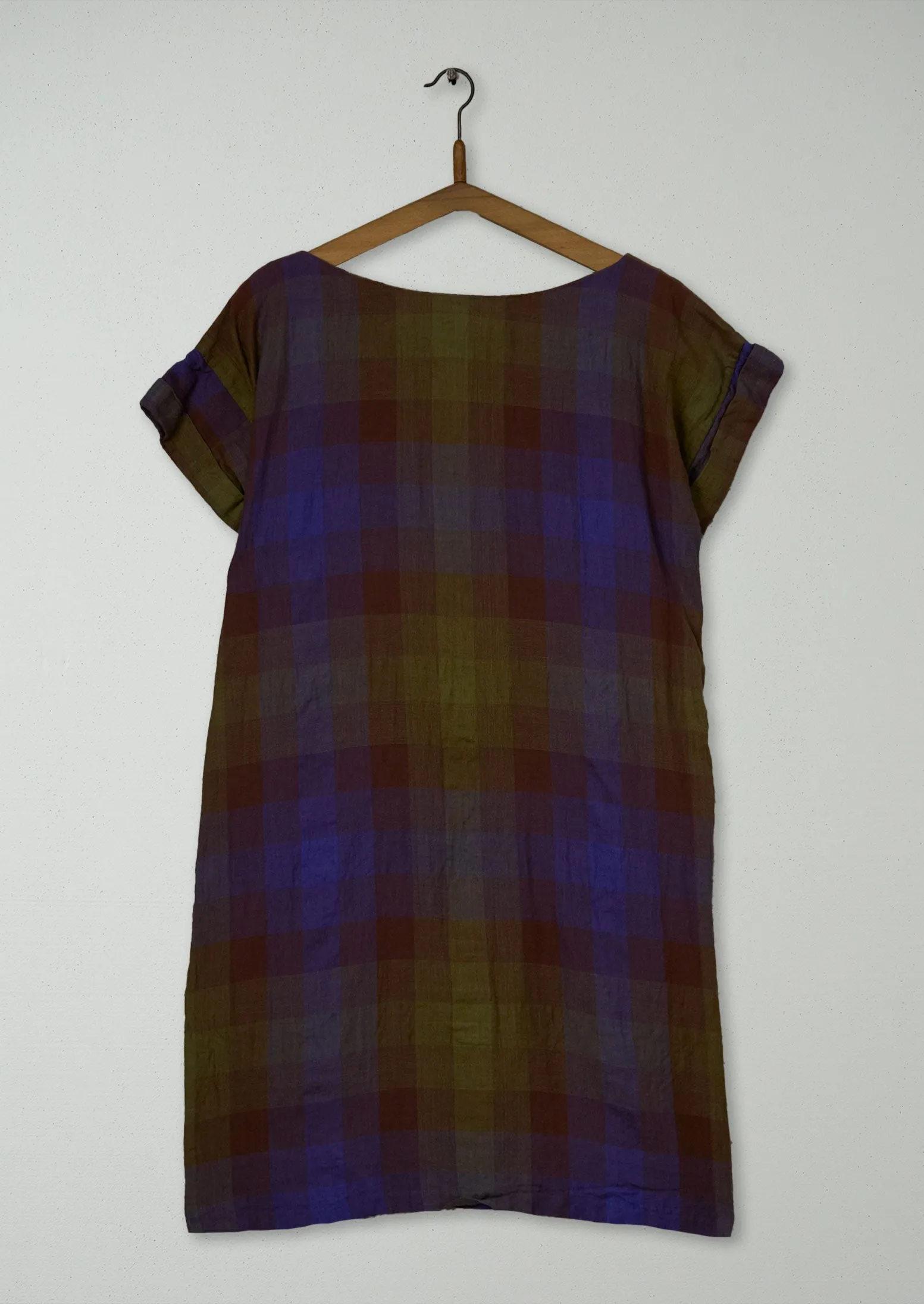 Reworn Check Tunic Dress Size 12 (1778) | Multi sold by TOAST product image thumbnail 2
