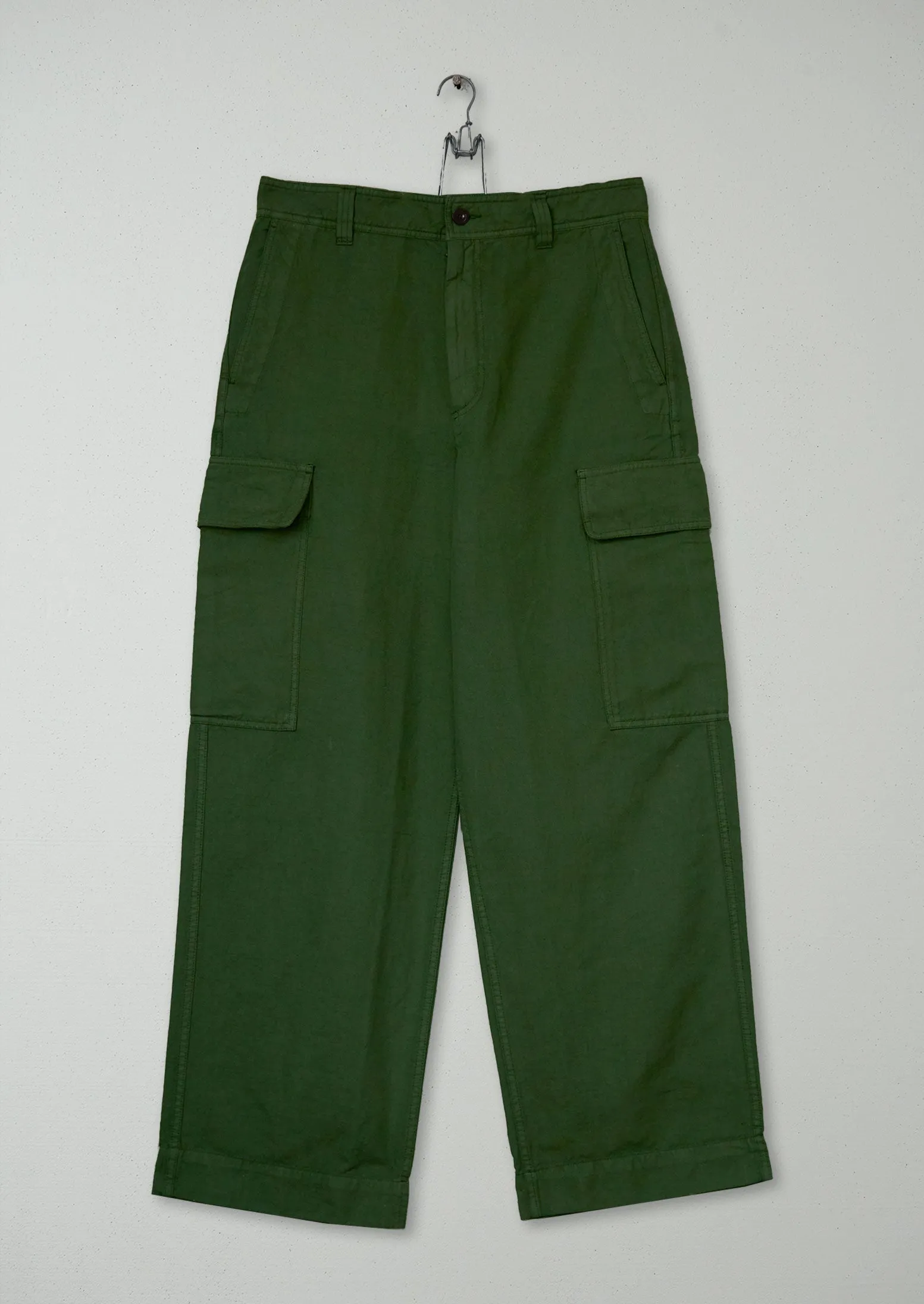 Reworn Men's Patch Pocket Trousers Size 32 (078) | Propagator Green sold by TOAST