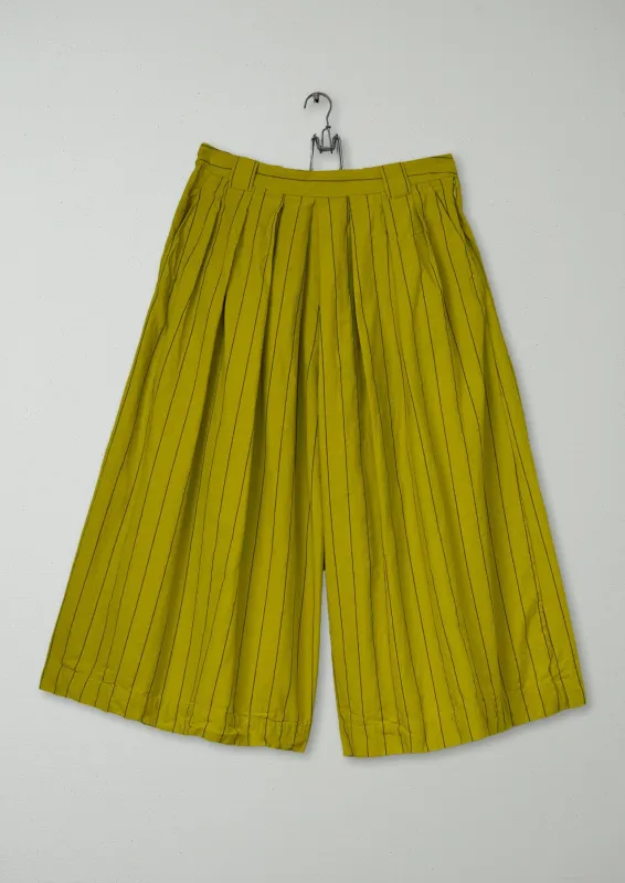 Reworn Stripe Cotton Culottes Size 12 (1259) | Pomelo made by TOAST