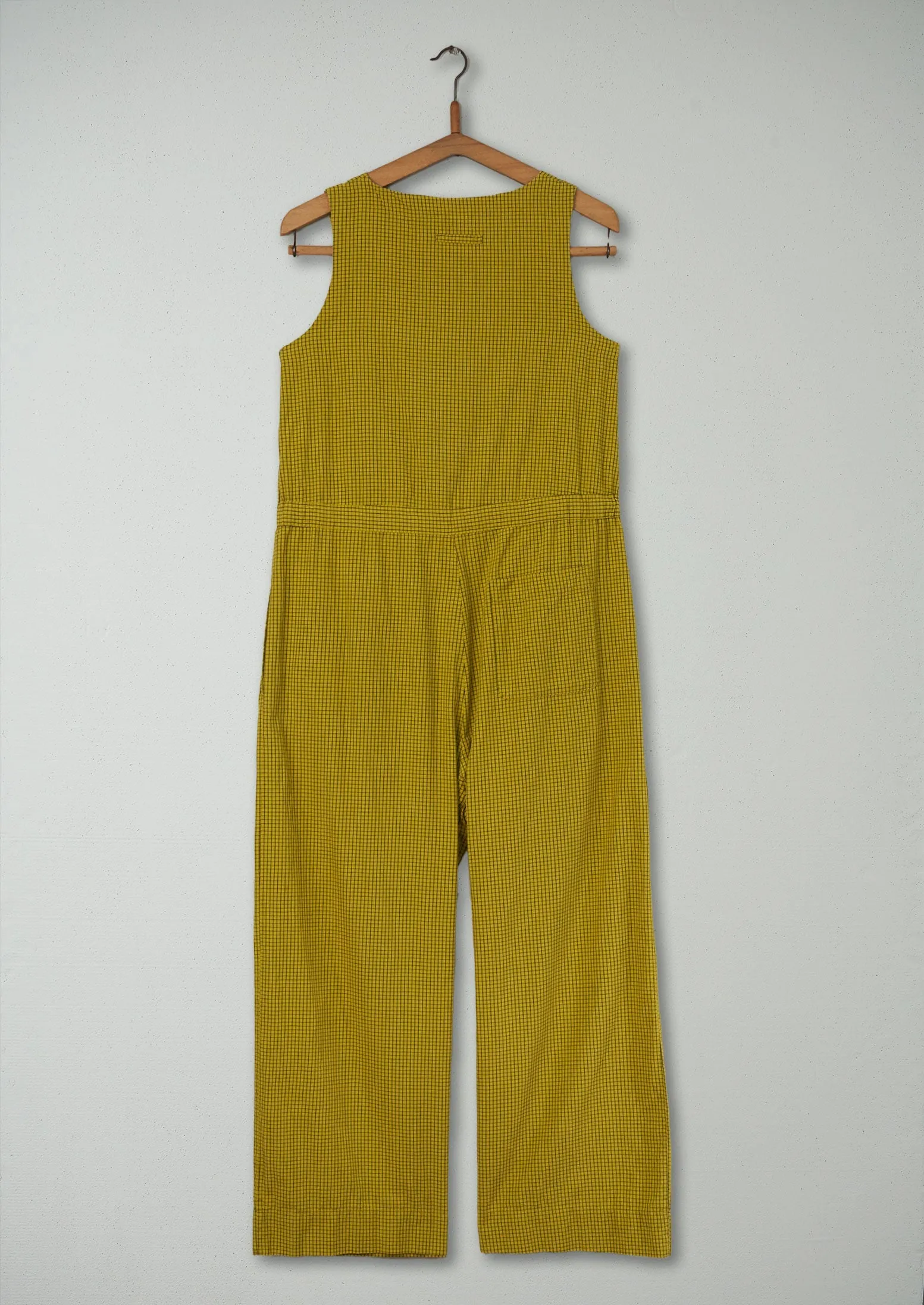 Reworn Check Crinkle Cotton Jumpsuit Size L (1242) | Multi sold by TOAST product image thumbnail 2