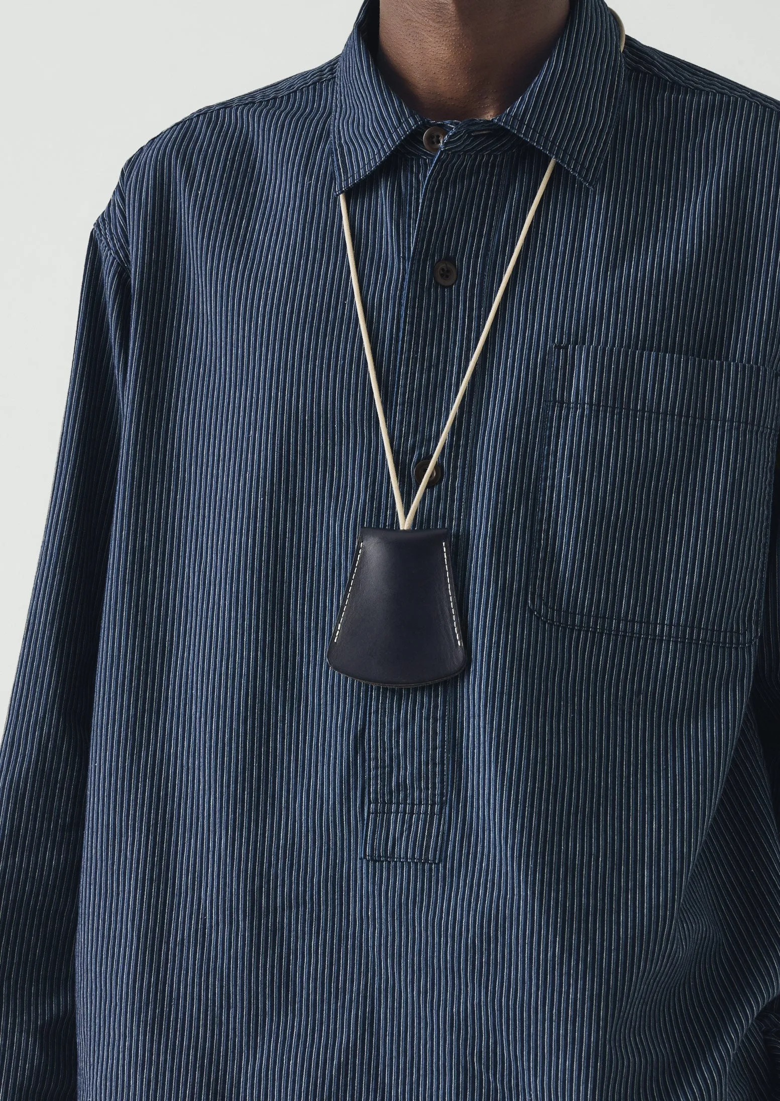 Laperruque Leather Bell Key Holder | Navy sold by TOAST product image thumbnail 3