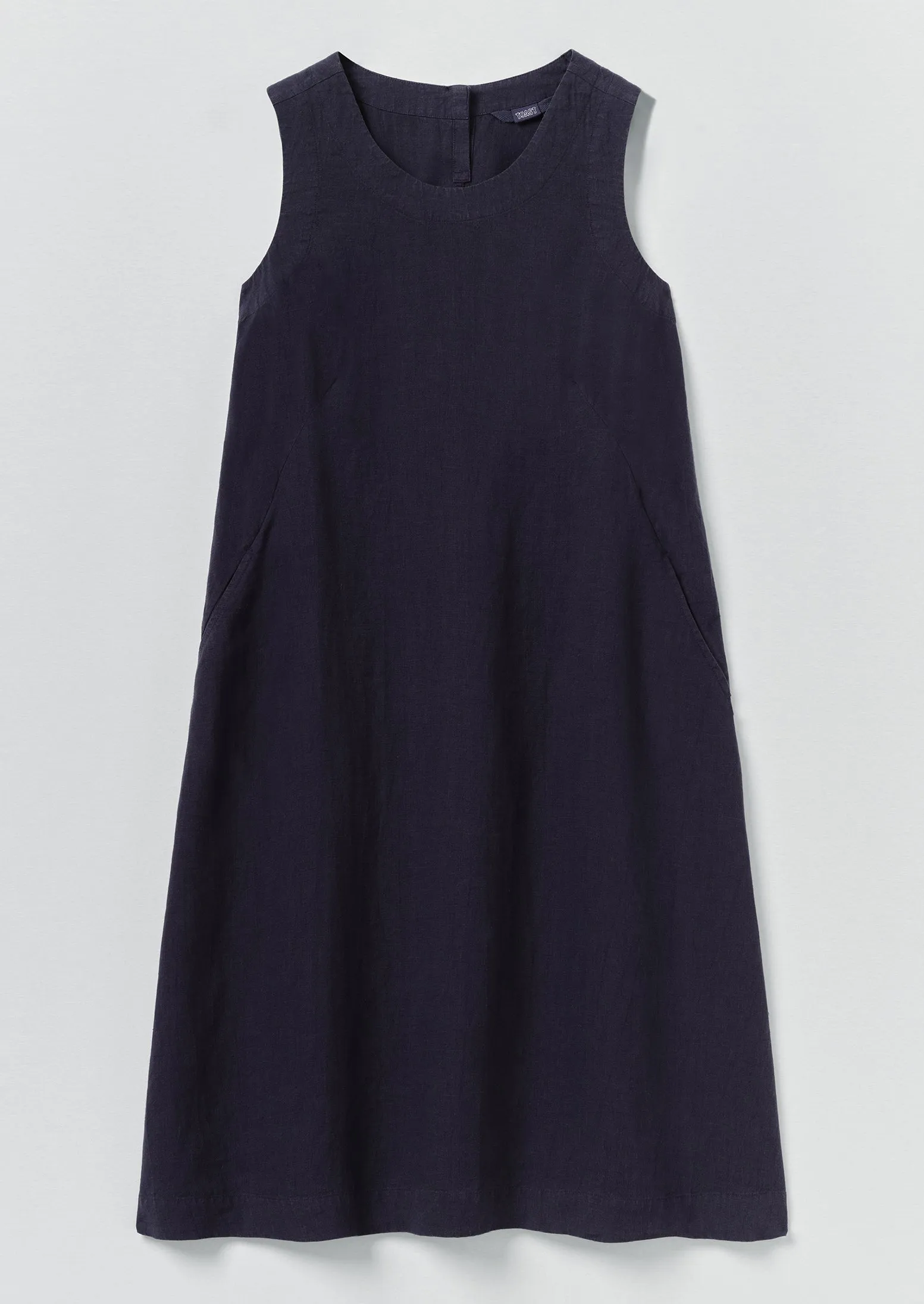 Garment Dyed Linen Shift Dress | Blueberry sold by TOAST