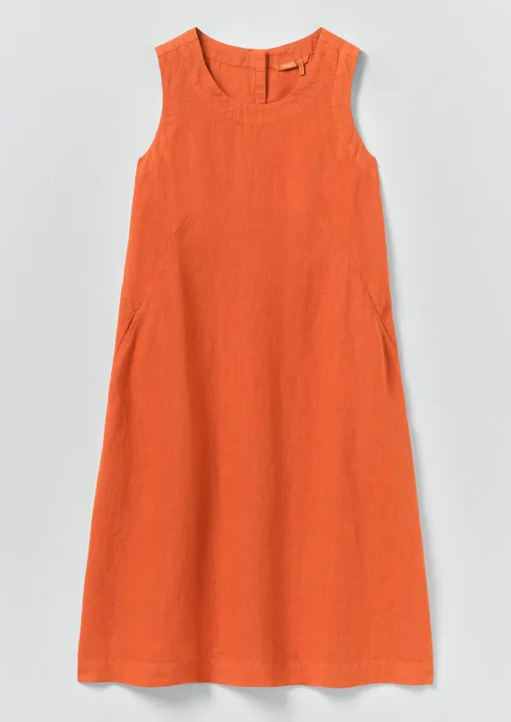 Garment Dyed Linen Shift Dress | Red Chilli made by TOAST