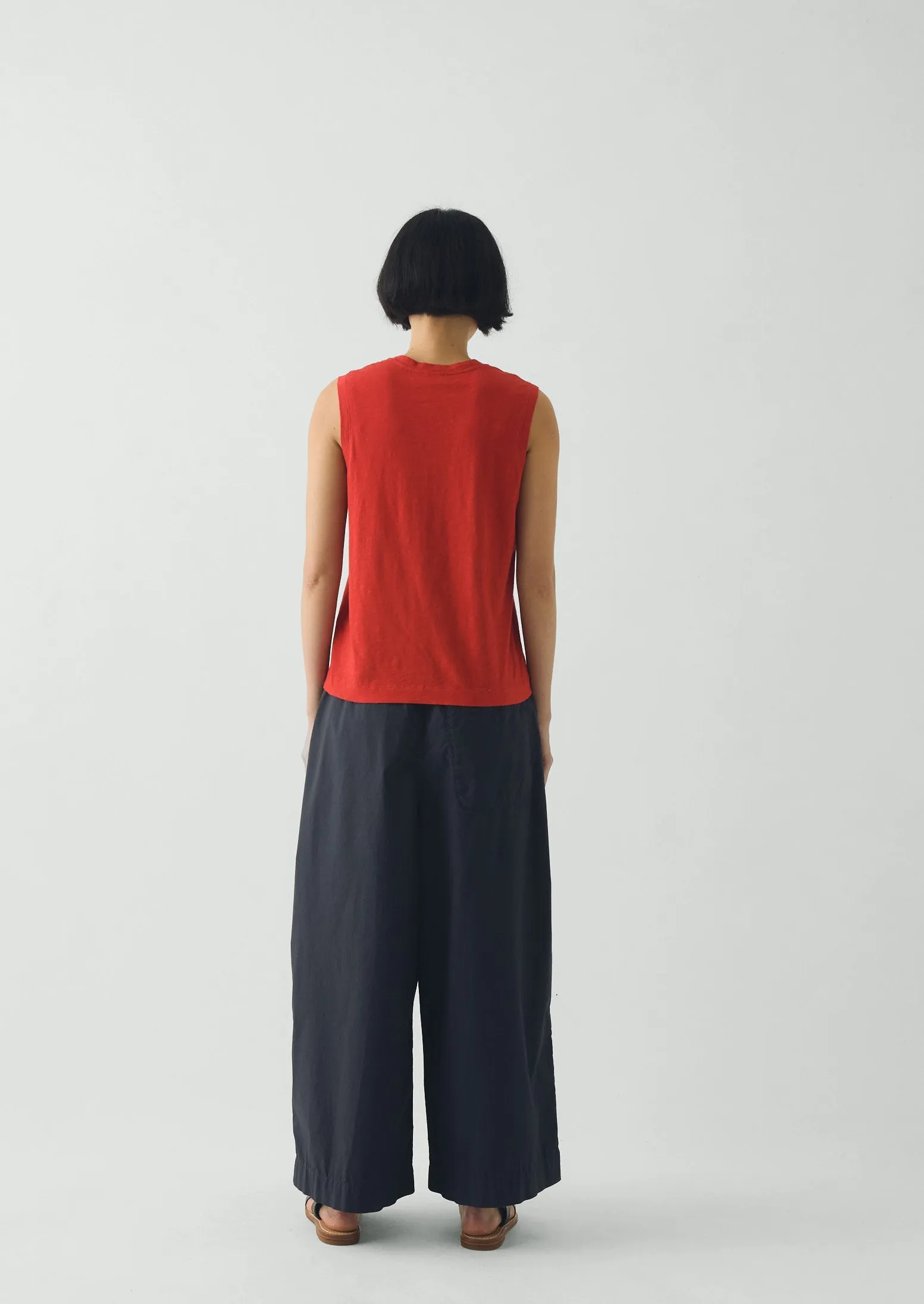 Cotton Sleeveless Tee | Goji Berry sold by TOAST product image thumbnail 4
