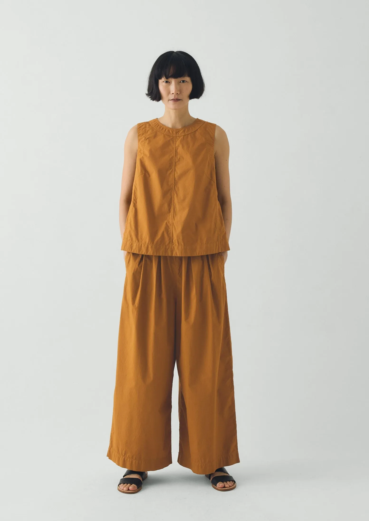 Panelled Garment Dyed Sleeveless Top | Dhal sold by TOAST product image thumbnail 2