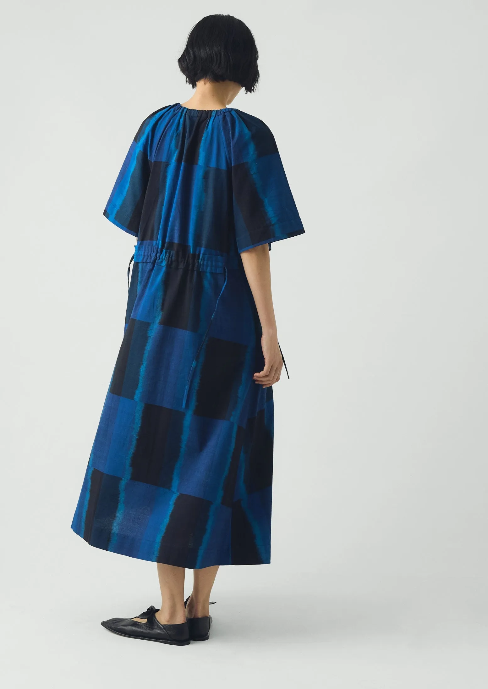 Sobremesa Cotton Ikat Dress | Bright Blue sold by TOAST product image thumbnail 5