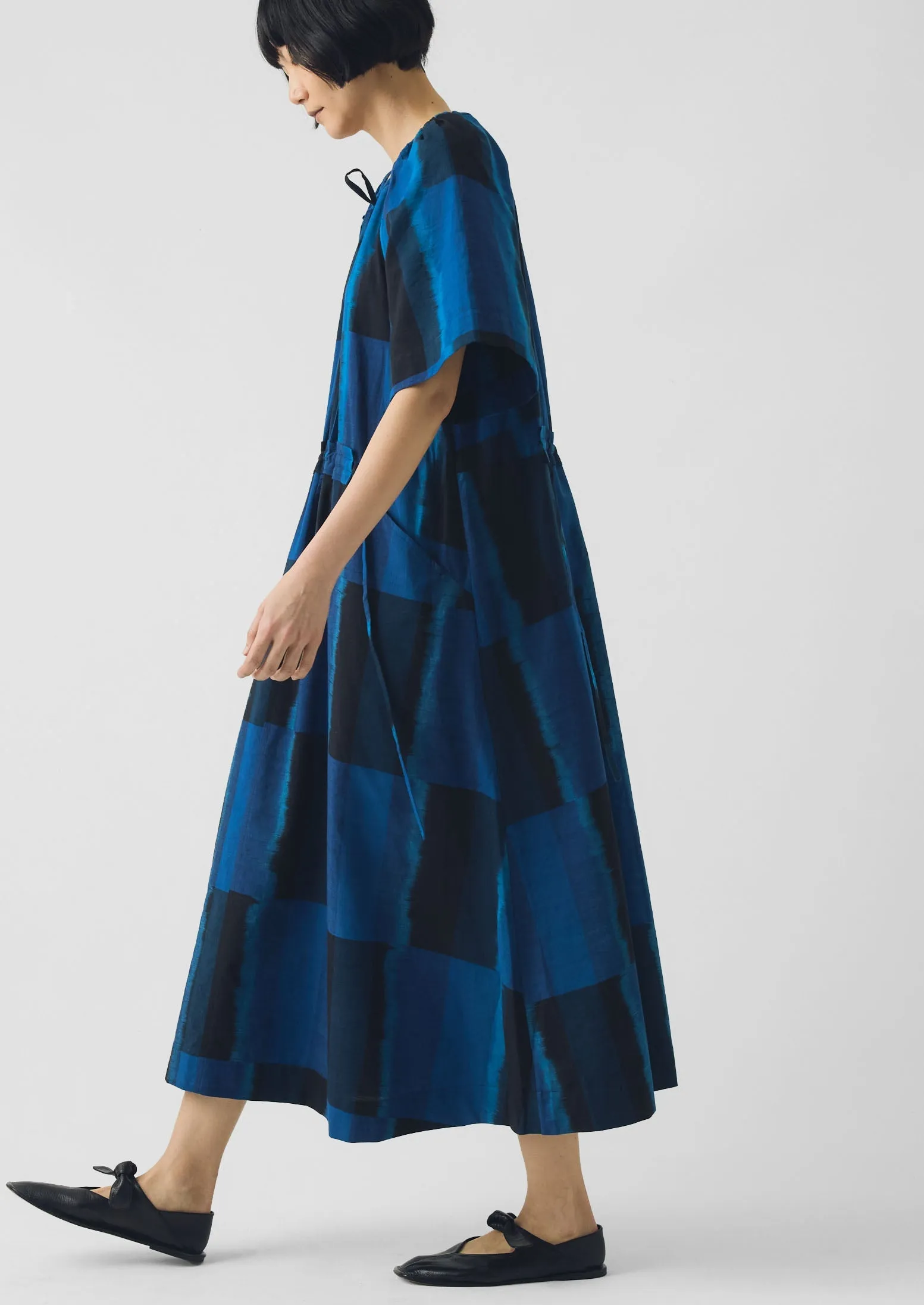 Sobremesa Cotton Ikat Dress | Bright Blue sold by TOAST product image thumbnail 2