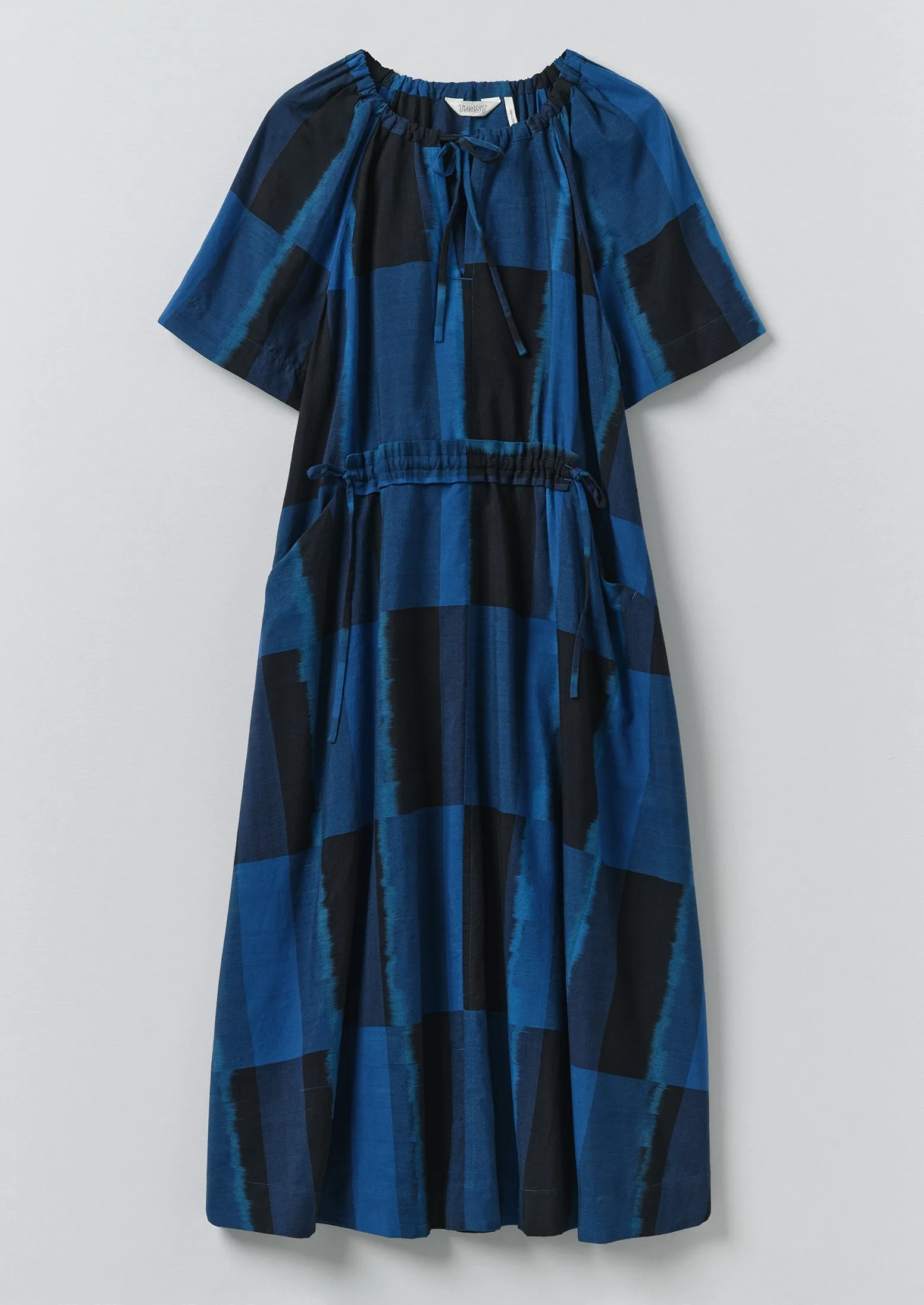 Sobremesa Cotton Ikat Dress | Bright Blue sold by TOAST