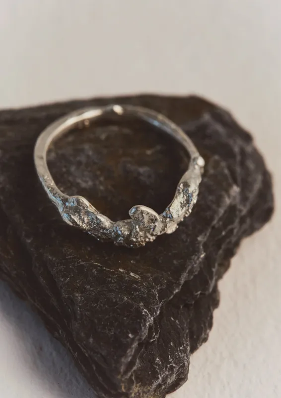 Egle Silko Texture Ring | Silver made by TOAST