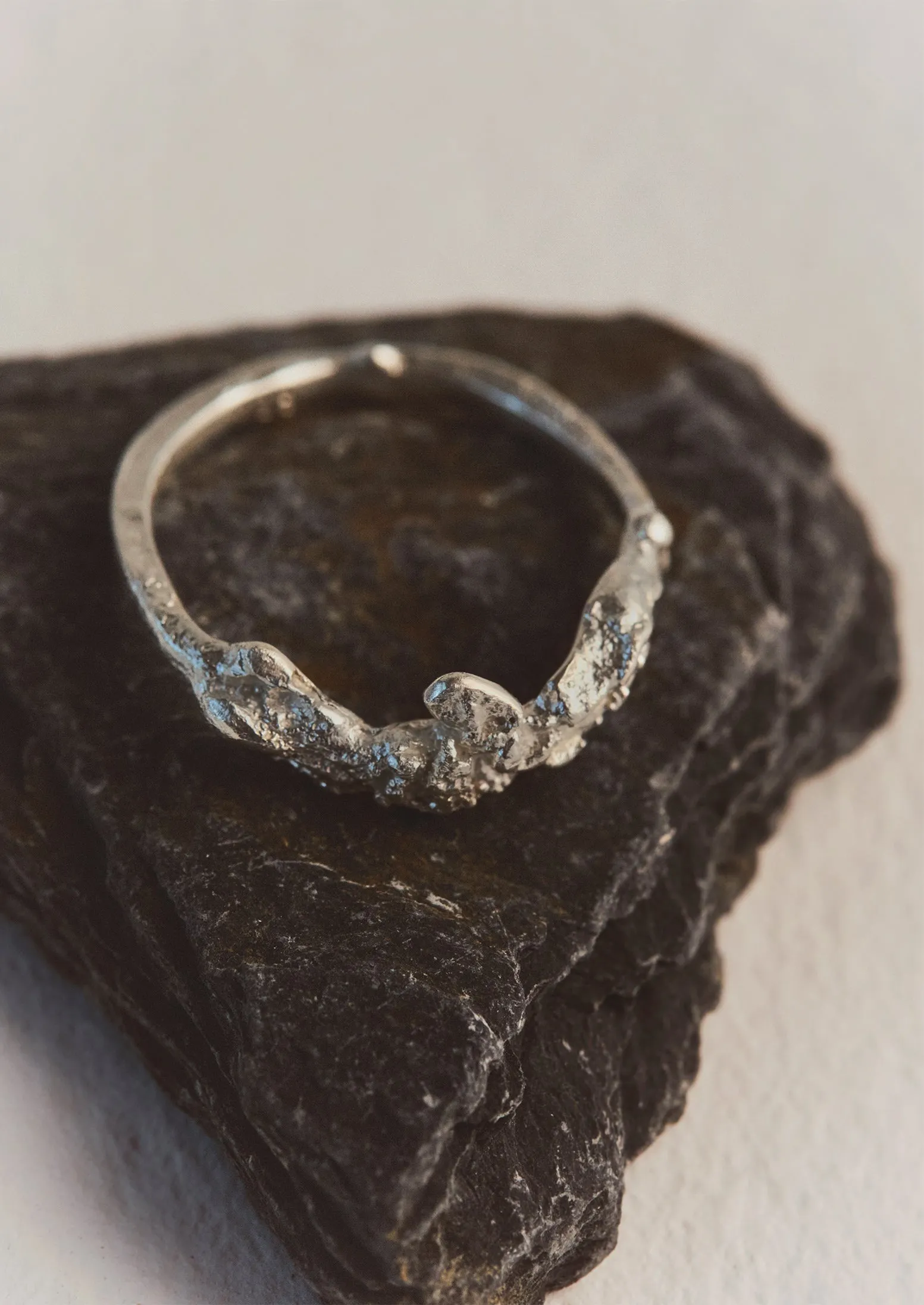 Egle Silko Texture Ring | Silver sold by TOAST