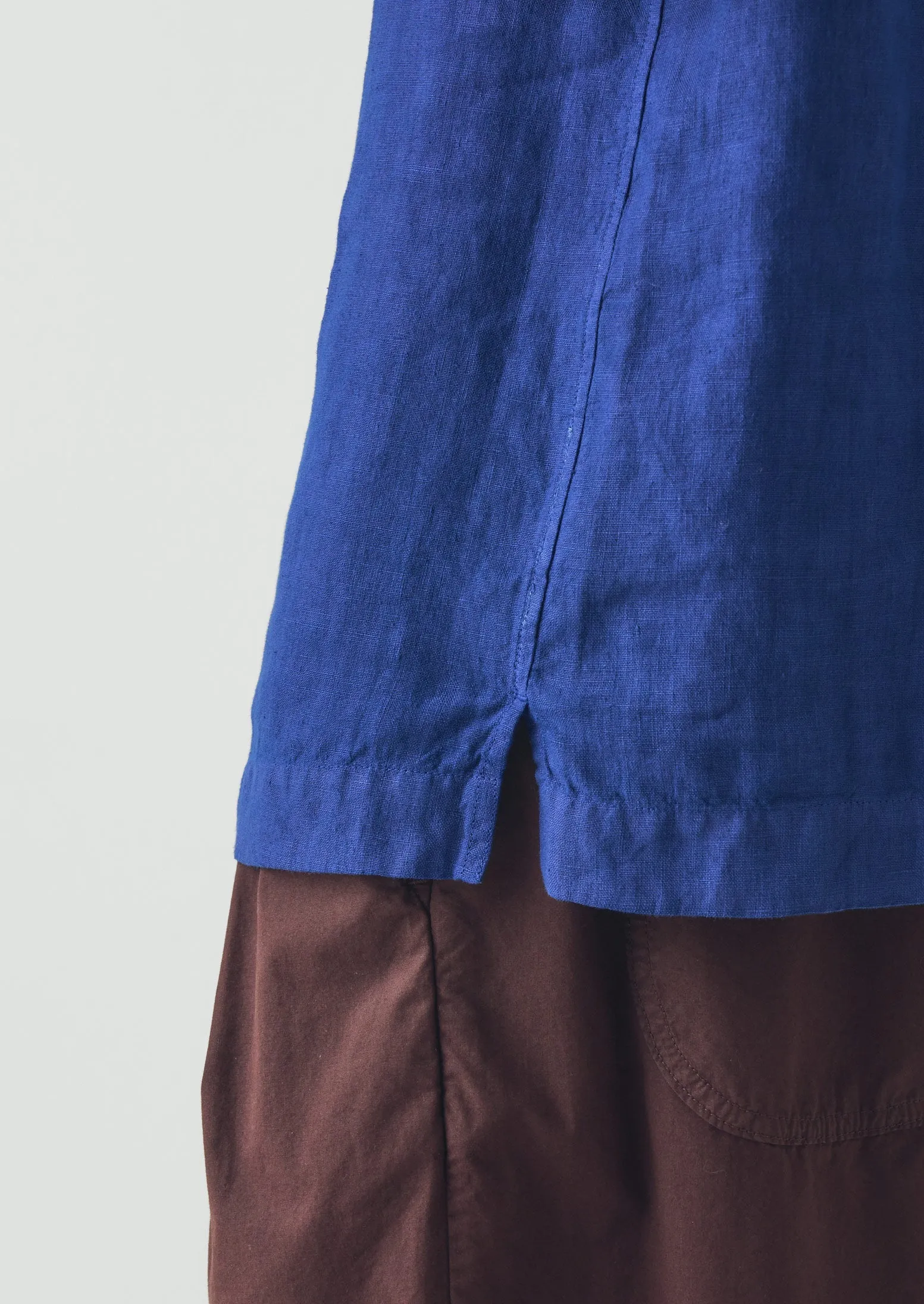 Linen Short Sleeve Shirt | Carmine Blue sold by TOAST product image thumbnail 5