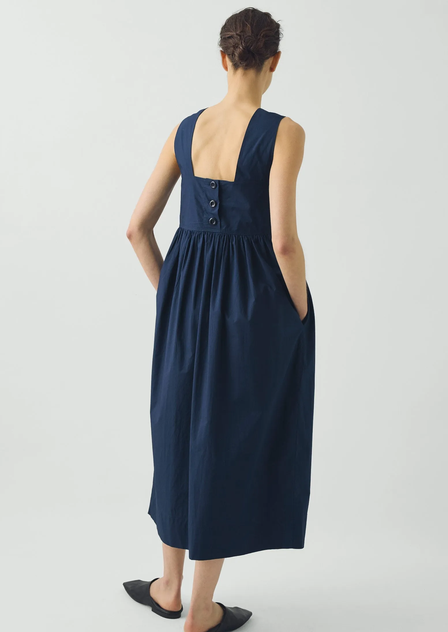 Emma Carlow Tree of Life Print Poplin Dress | Indigo Blue sold by TOAST product image thumbnail 4