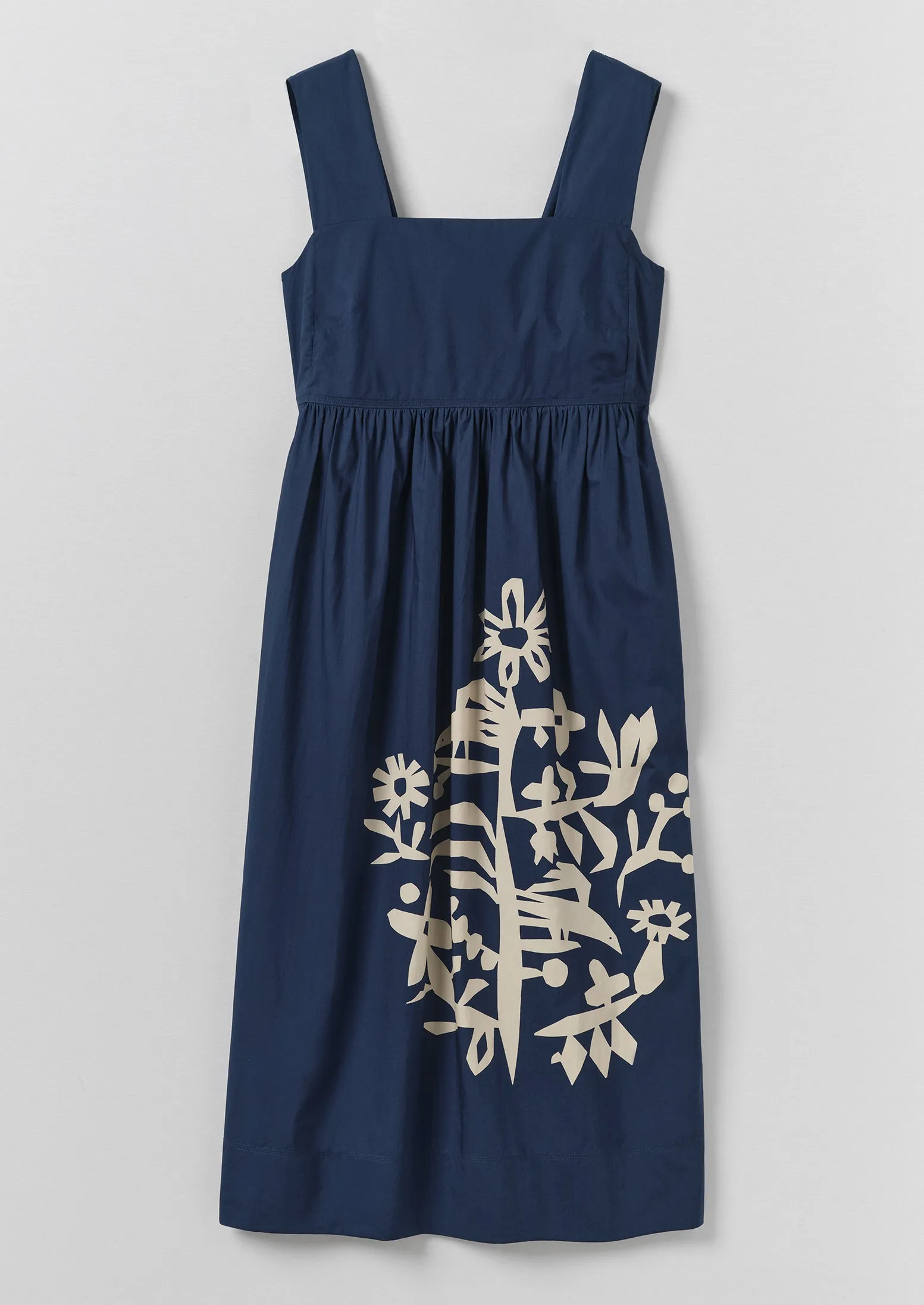 Emma Carlow Tree of Life Print Poplin Dress | Indigo Blue sold by TOAST