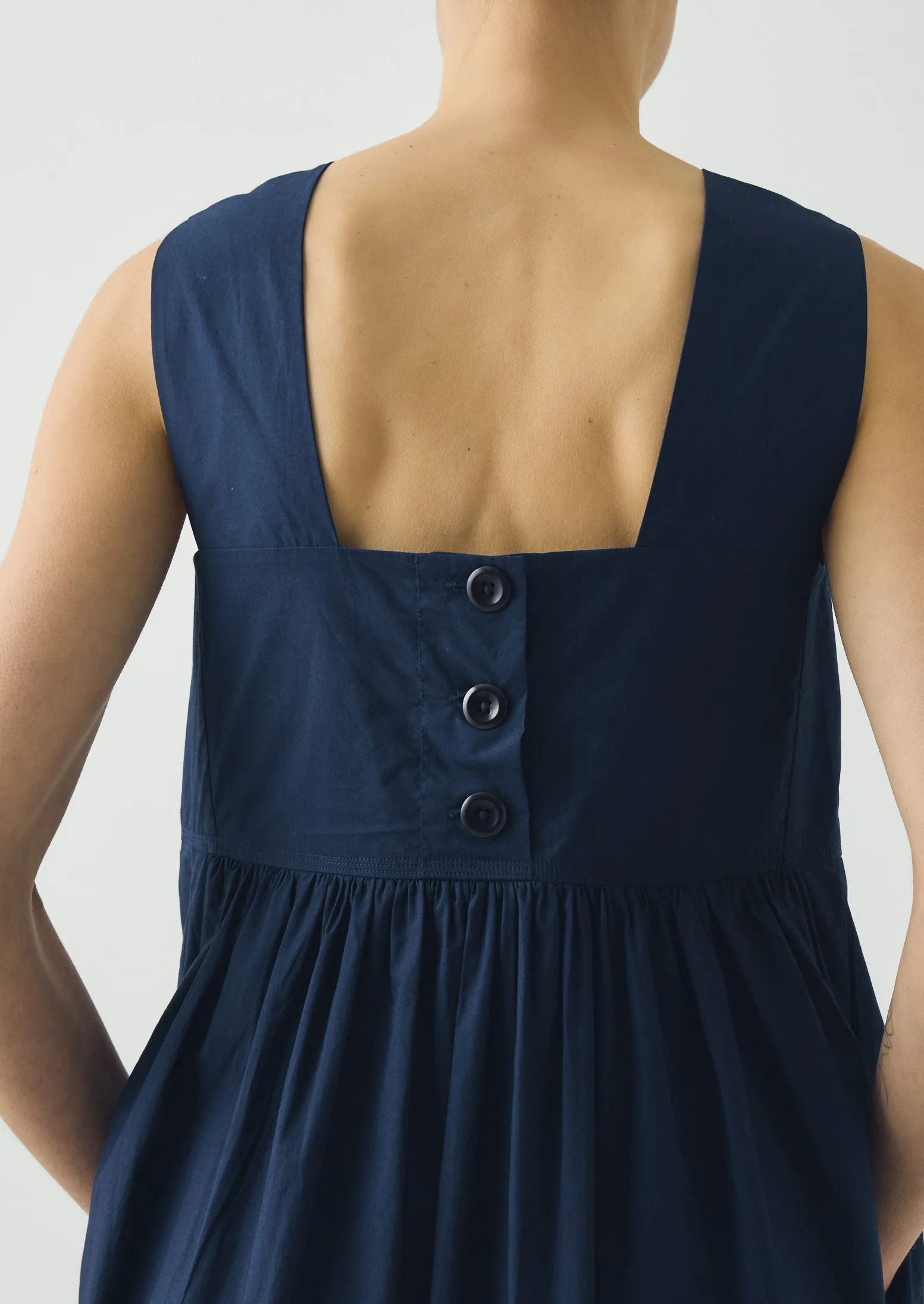 Emma Carlow Tree of Life Print Poplin Dress | Indigo Blue sold by TOAST product image thumbnail 5