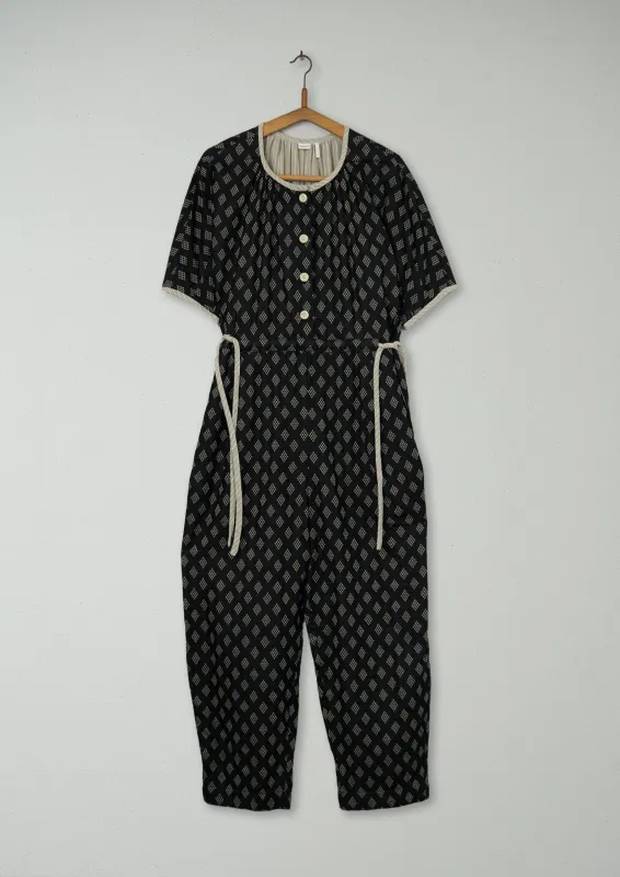 Reworn Diamond Stripe Jumpsuit Size S (1400) | Multi made by TOAST