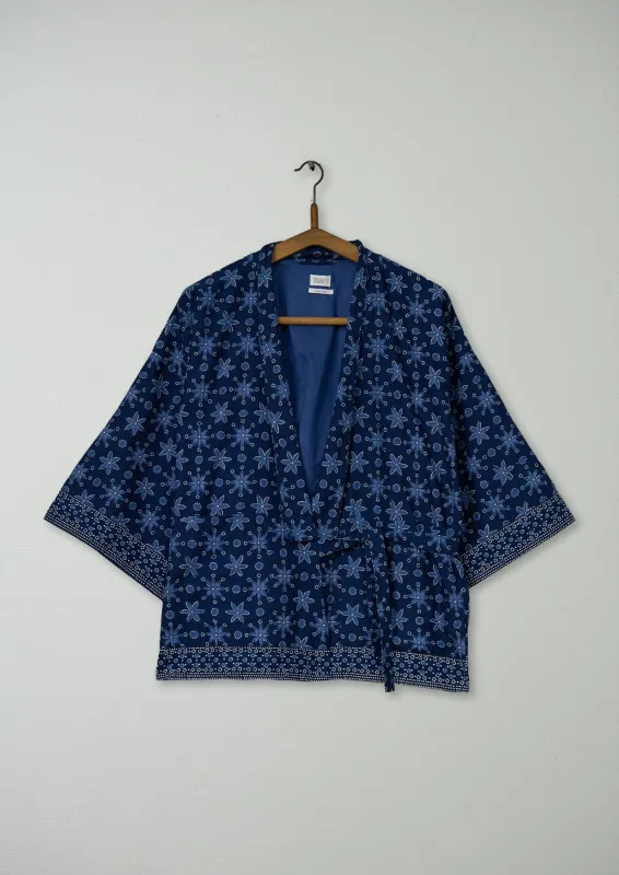 Reworn Starfish Print Lounge Jacket Size XXS (081) | Multi made by TOAST