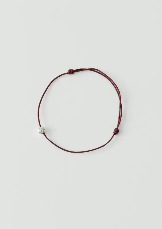 Helena Rohner Large Silver Bead String Bracelet | Plum/Silver made by TOAST