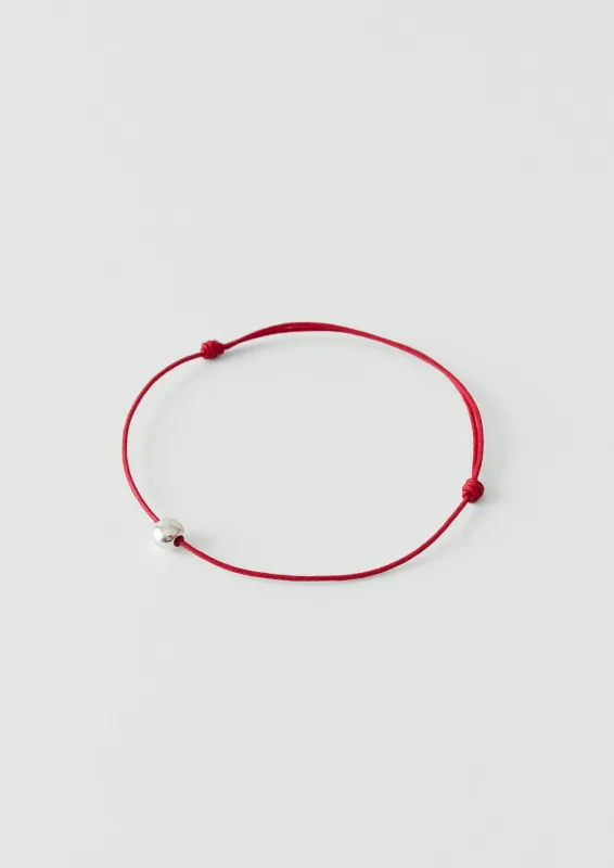 Helena Rohner Large Silver Bead String Bracelet | Tomato/Silver made by TOAST