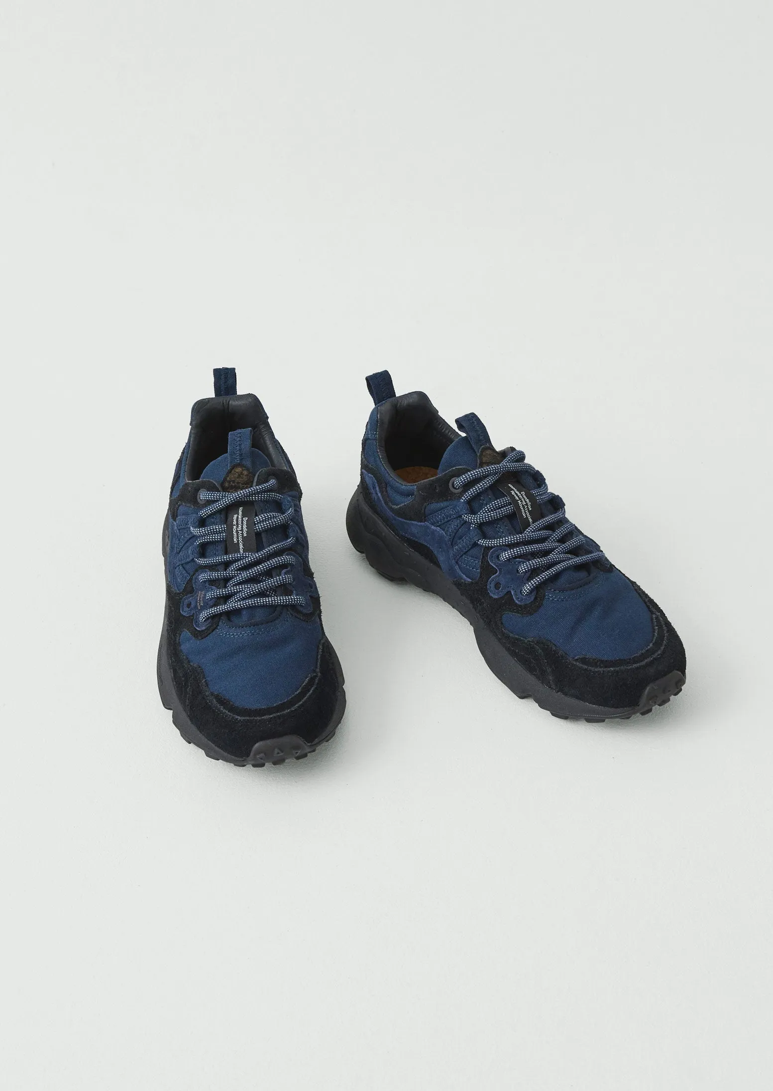 Flower Mountain Yamano Kaiso Panelled Trainers | Indigo sold by TOAST