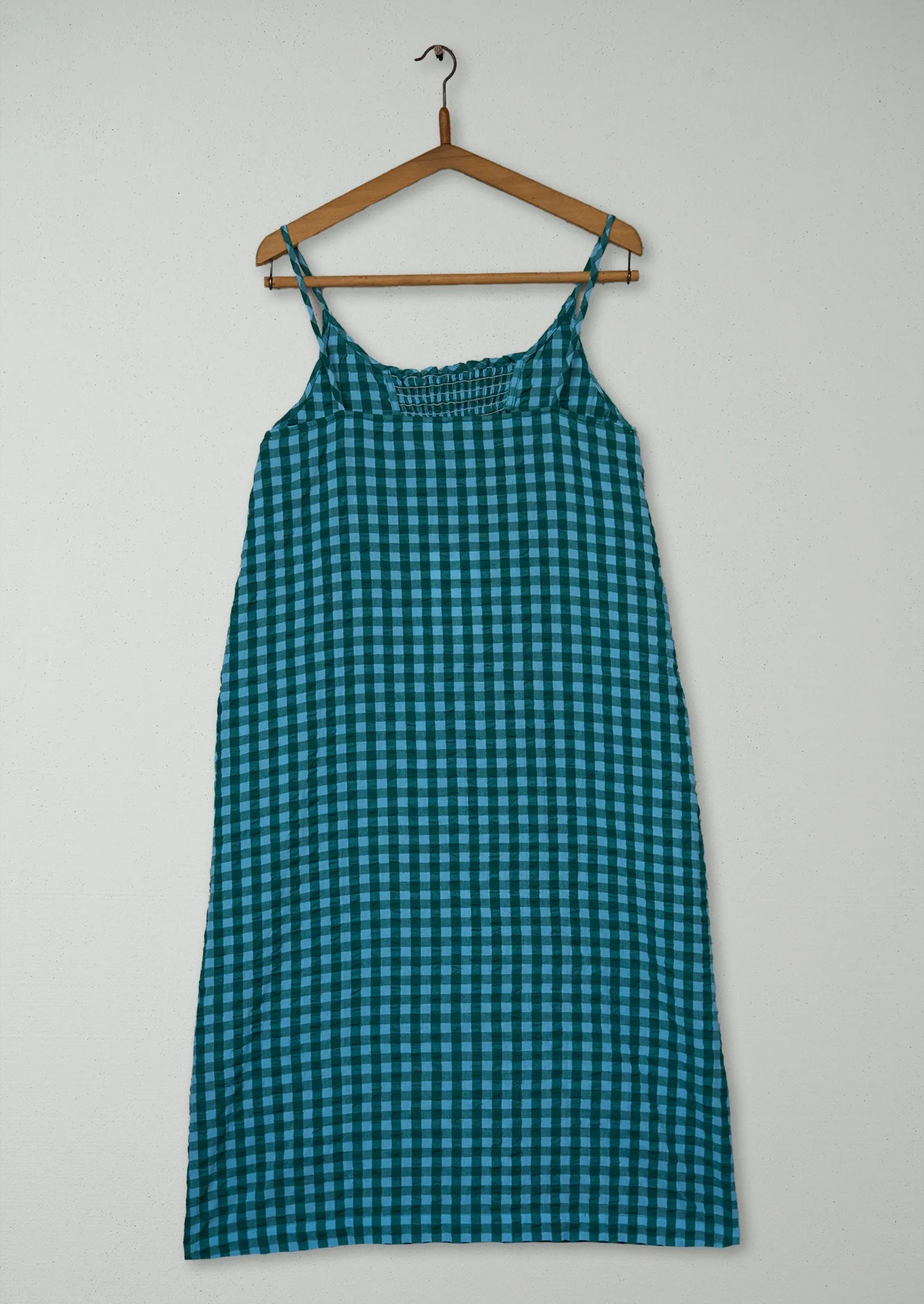 Reworn Gingham Seersucker Nightie Size XL (274) | Multi sold by TOAST product image thumbnail 2