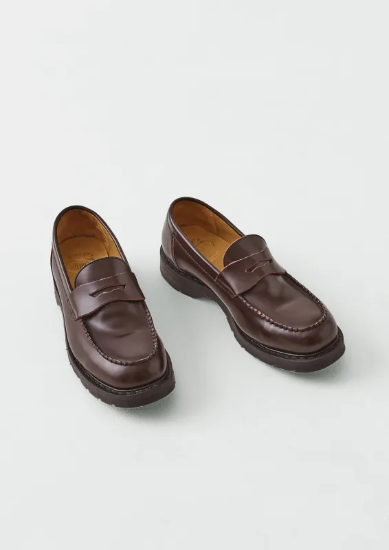 Solovair Leather Loafers | Cordovan made by Solovair